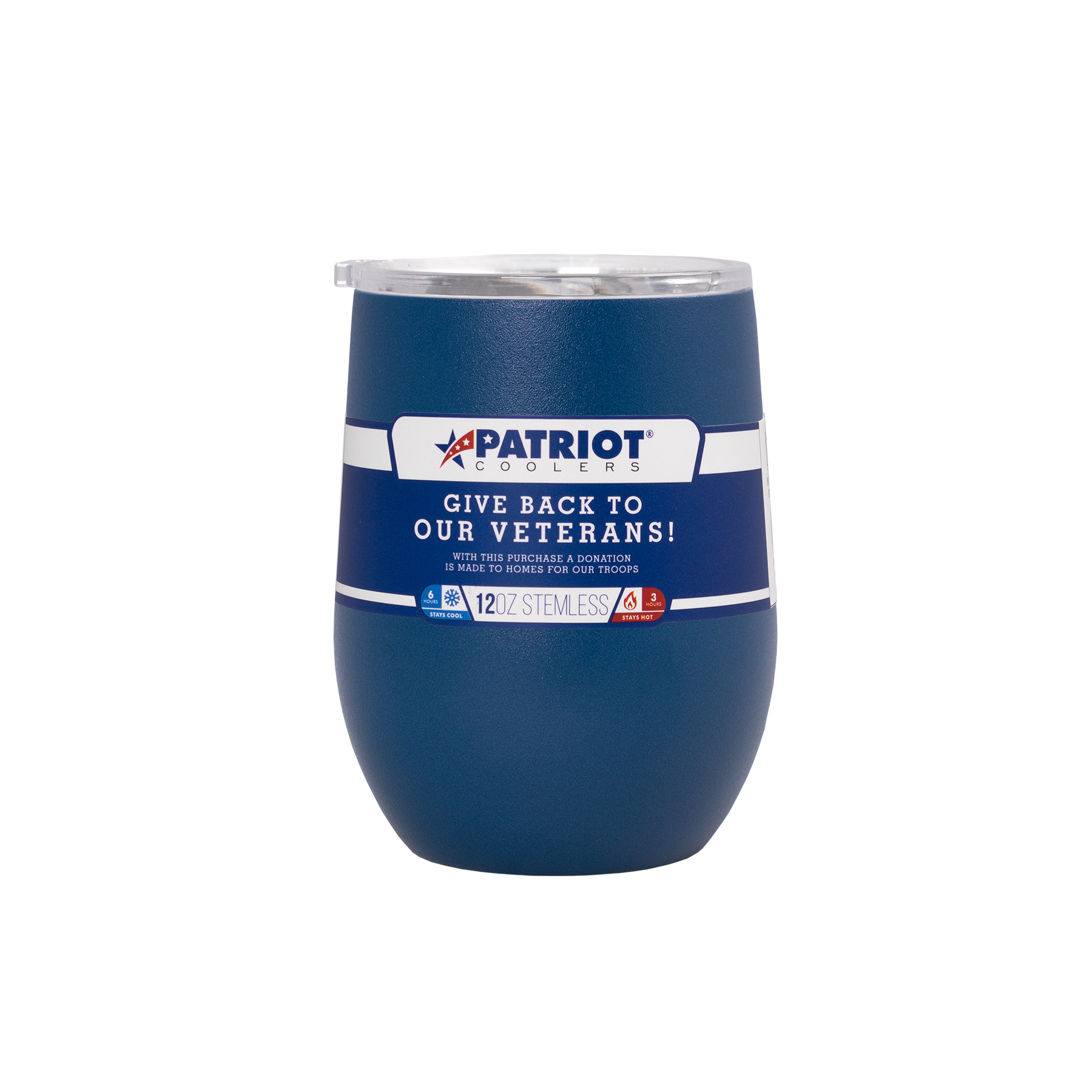 Picture of Patriot 12oz Stemless Tumbler - Black