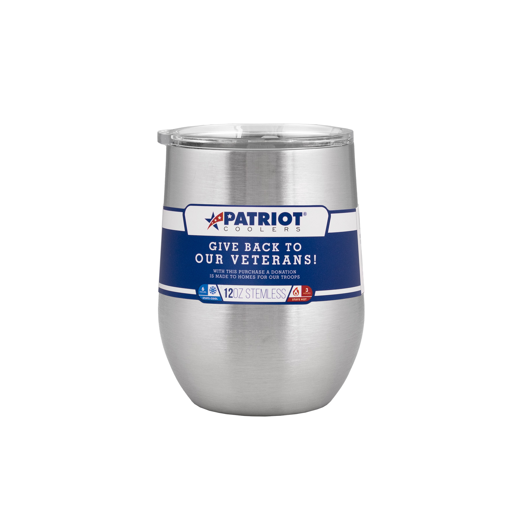 Picture of Patriot 12oz Stemless Tumbler - Black