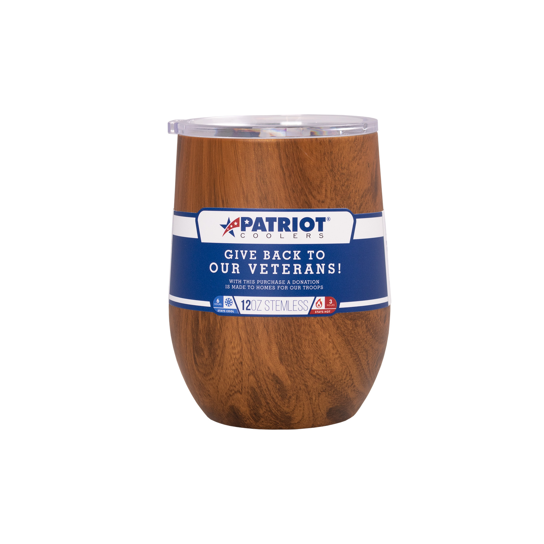 Picture of Patriot 12oz Stemless Tumbler - Black