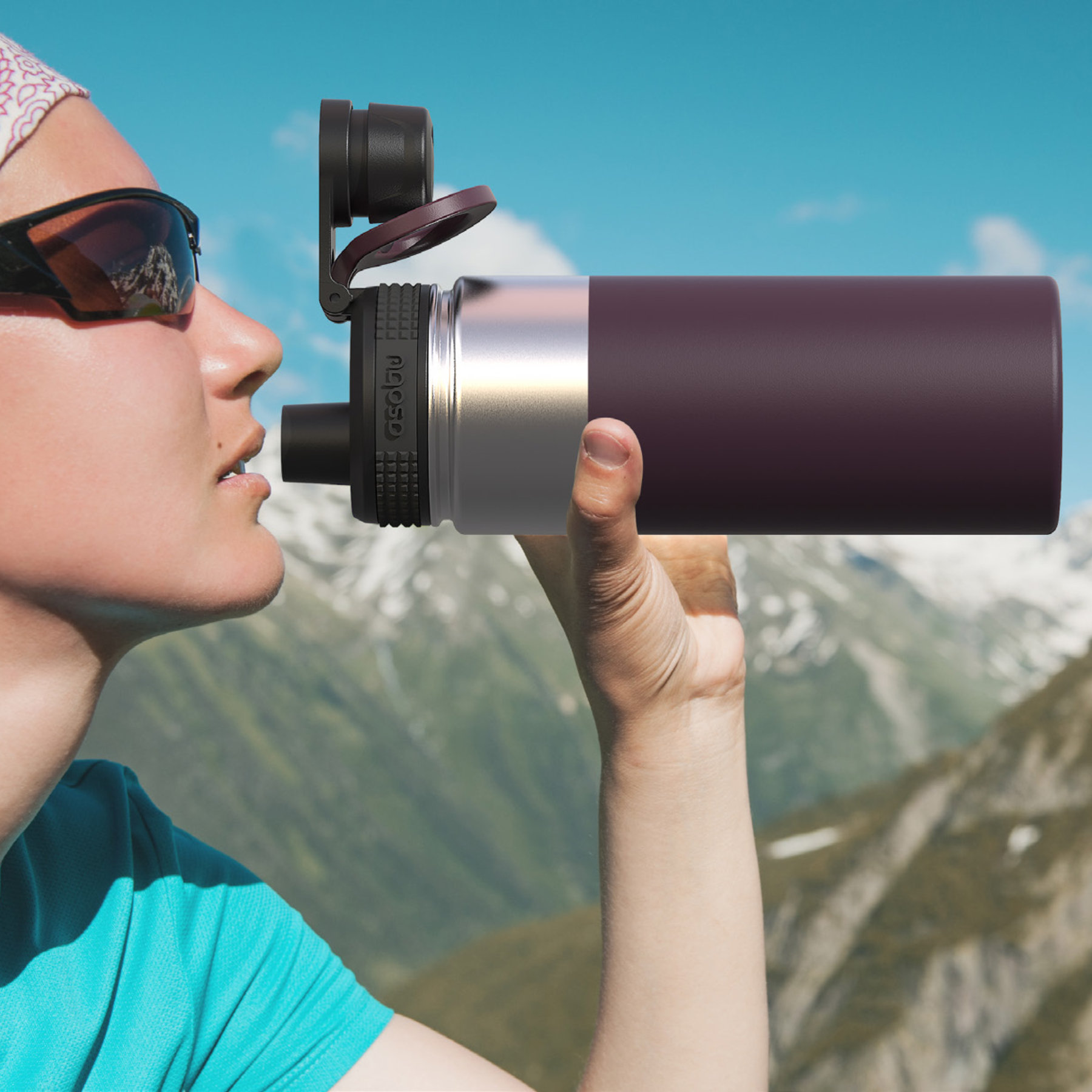 Picture of 40 oz Asobu Mighty Flask Vacuum Insulated Bottle