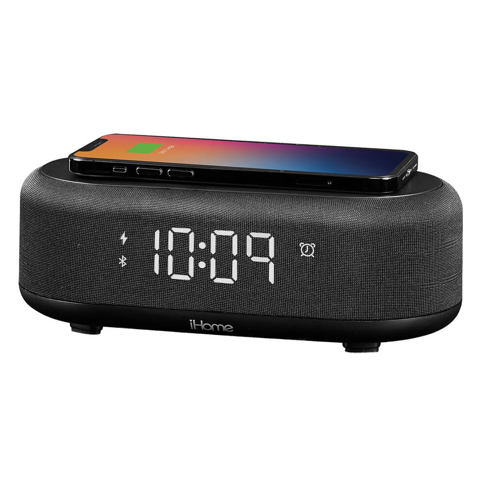 Picture of IHome Bluetooth Alarm Clock With Wireless Charger And USB Charging Station
