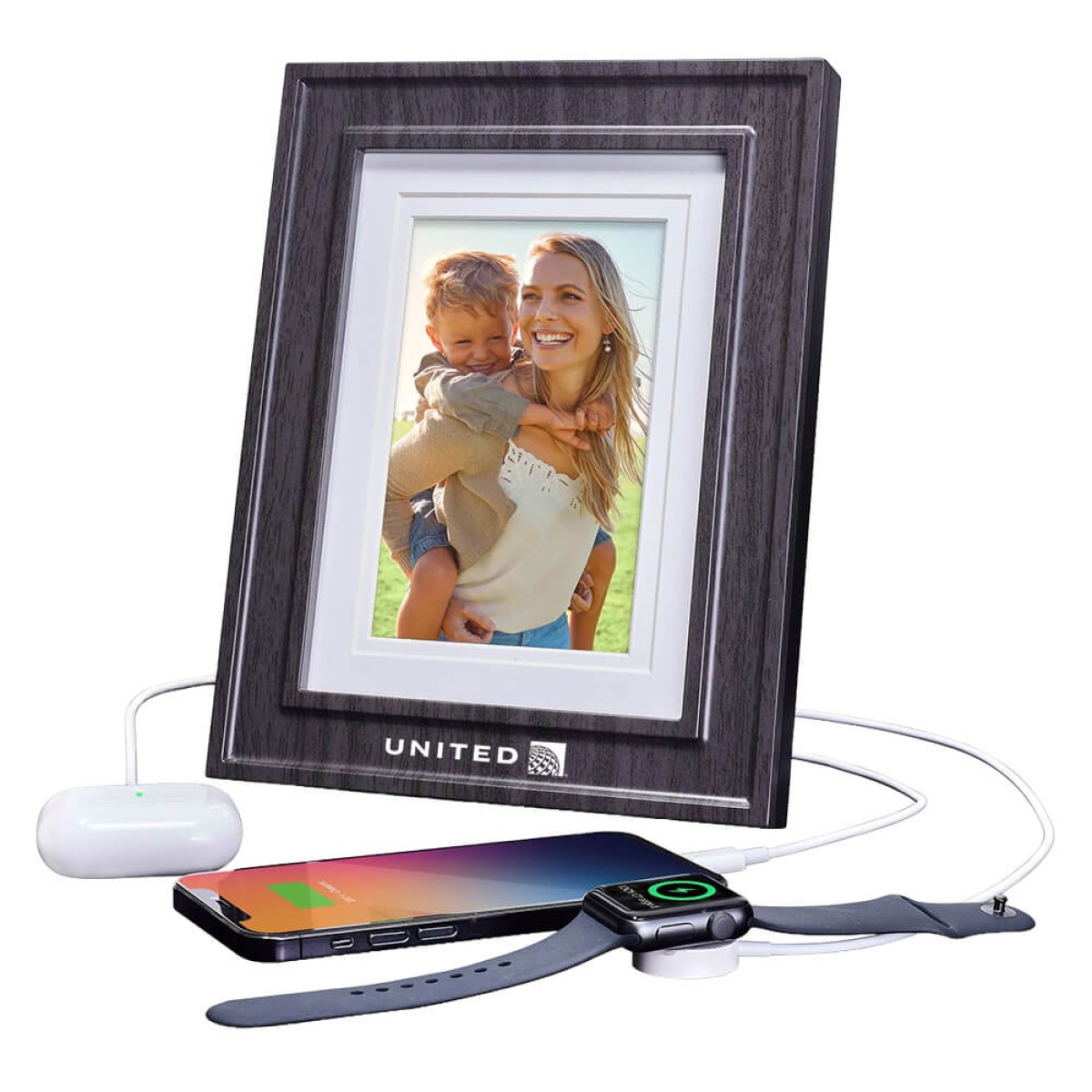 Picture of iHome Picture Frame with 3 USB Chargers