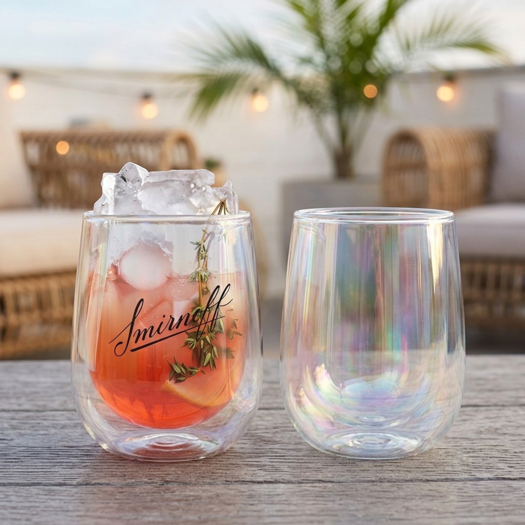 Picture of 12 oz Asobu Iridescent Stemless Wine Glass