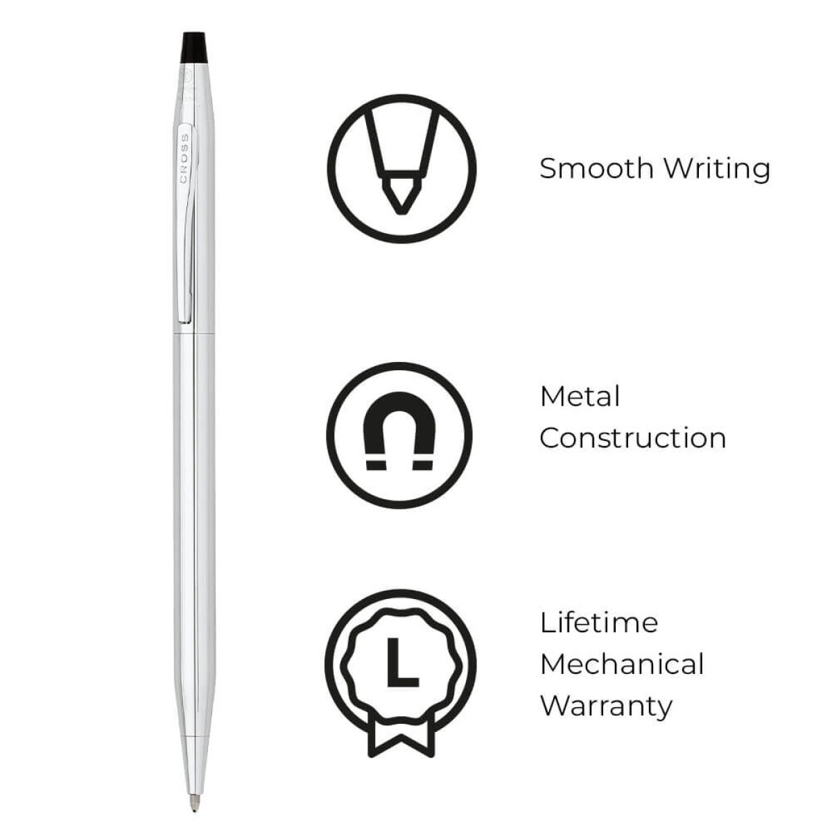 Picture of Cross Classic Century® Lustrous Chrome Ballpoint Pen