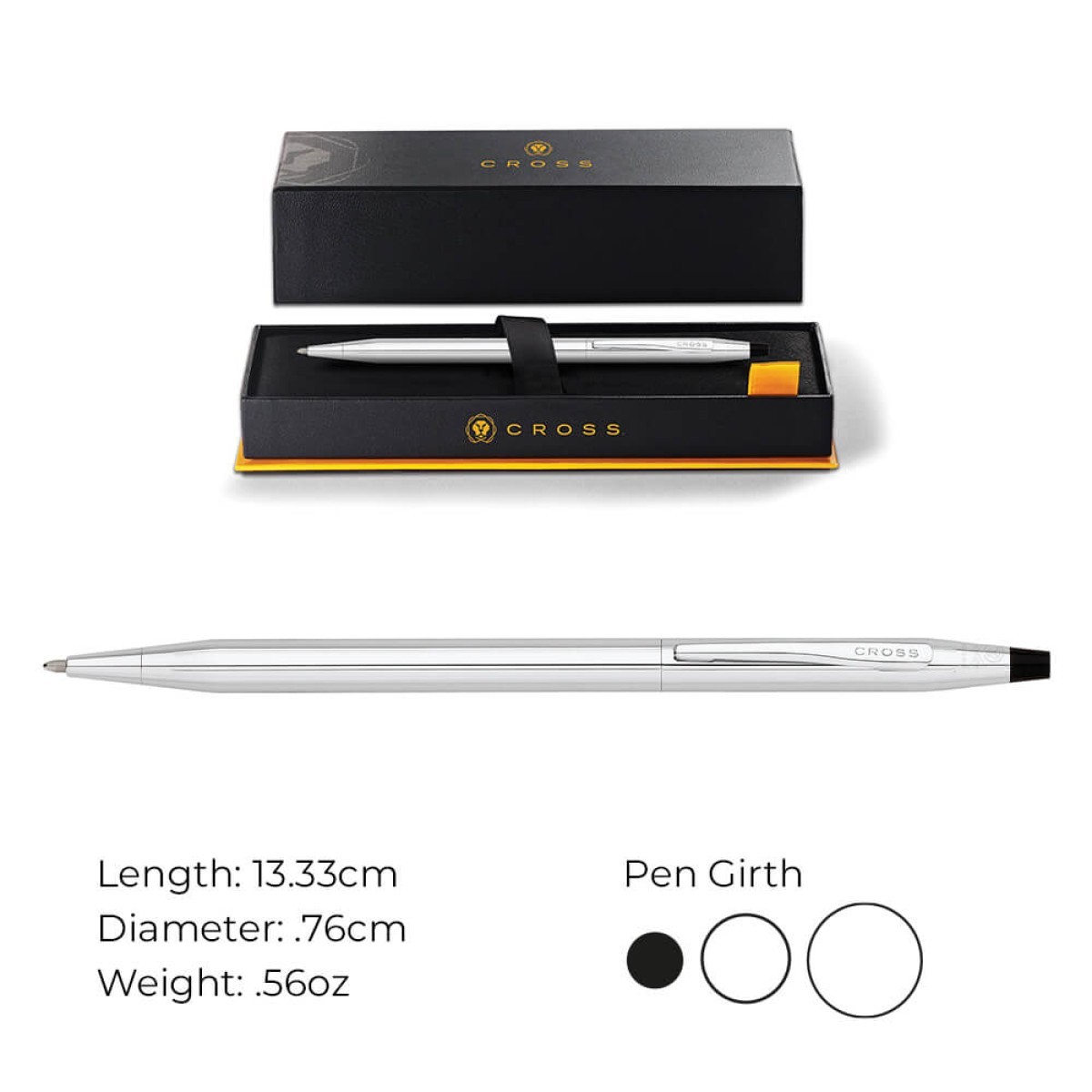 Picture of Cross Classic Century® Lustrous Chrome Ballpoint Pen