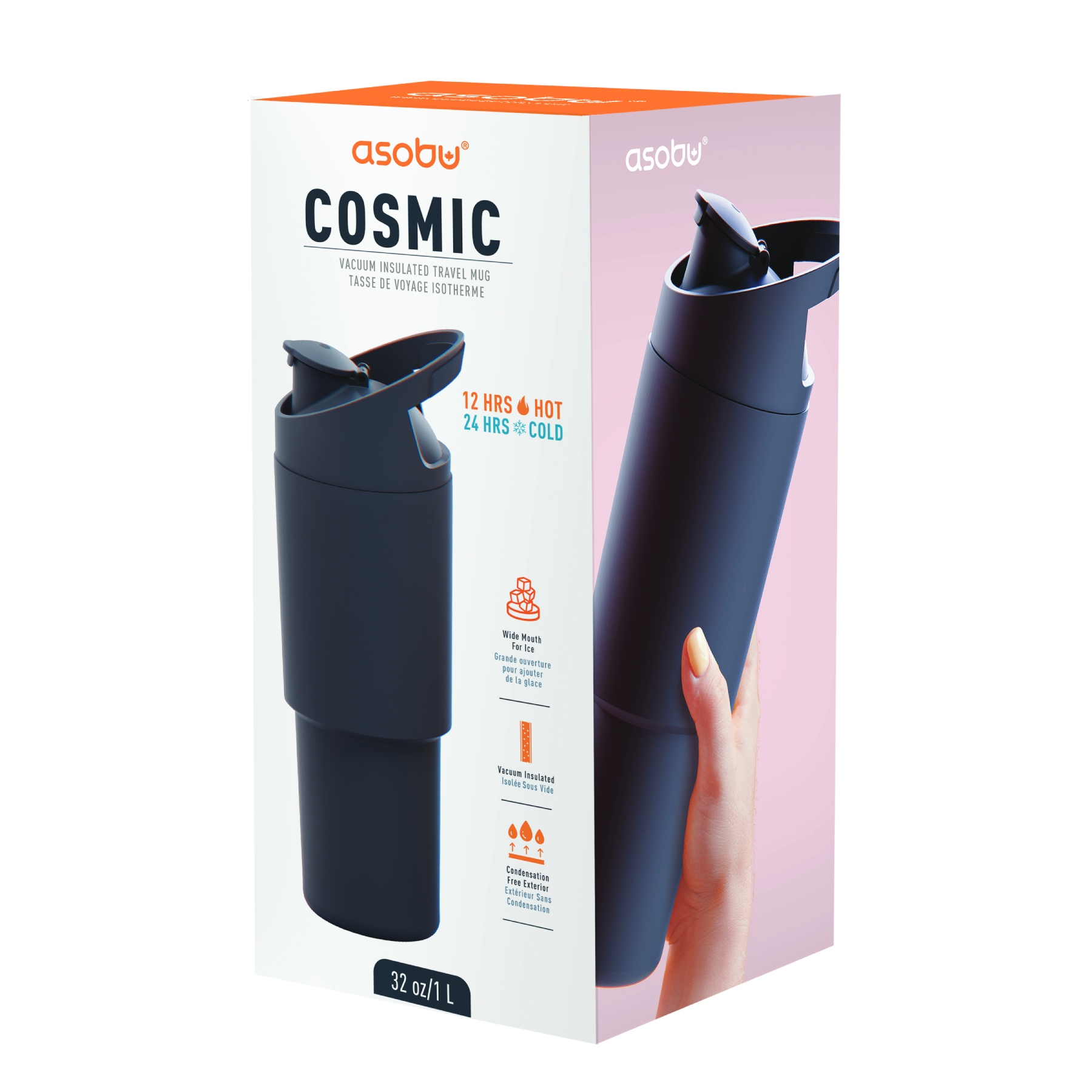 Picture of 32 oz Asobu Cosmic Tumbler with Dual Function Lid