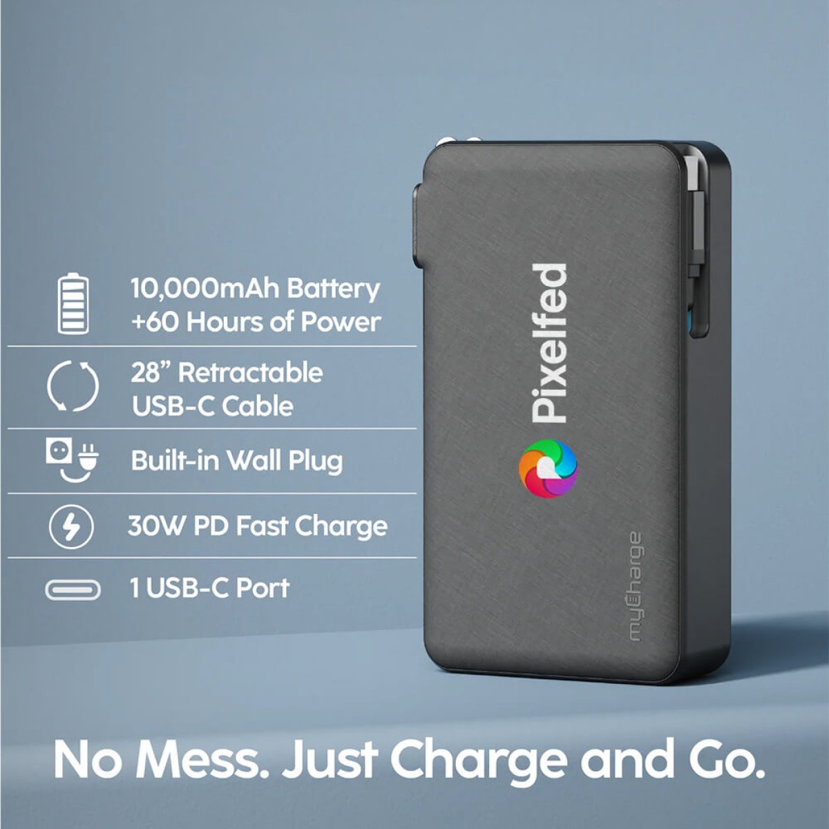 Picture of MyCharge Retractacharger +10k All in One Powerbank