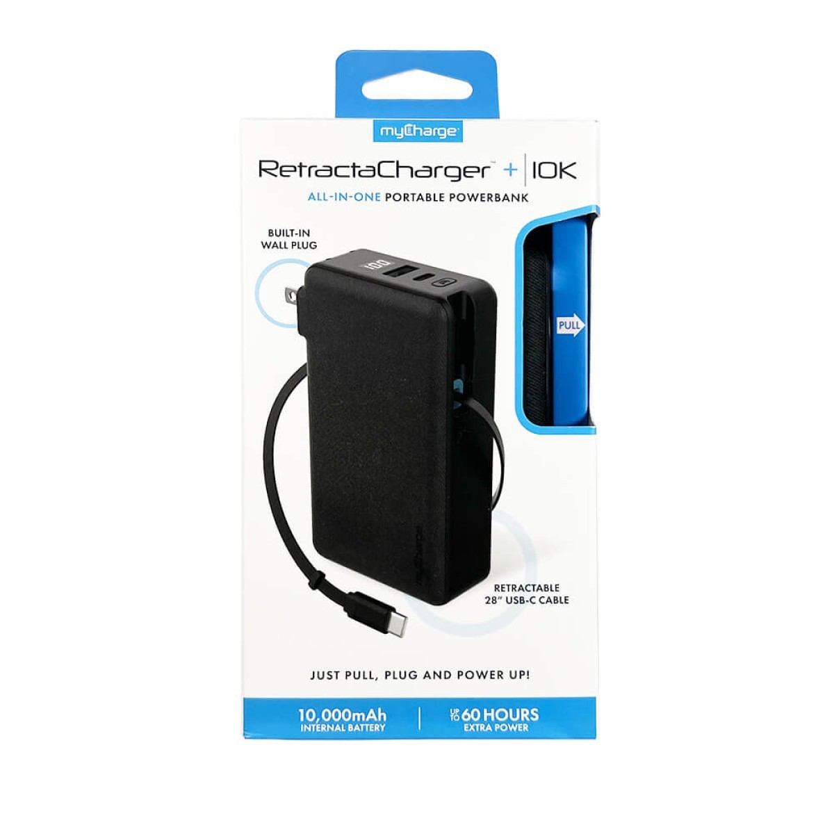 Picture of MyCharge Retractacharger +10k All in One Powerbank