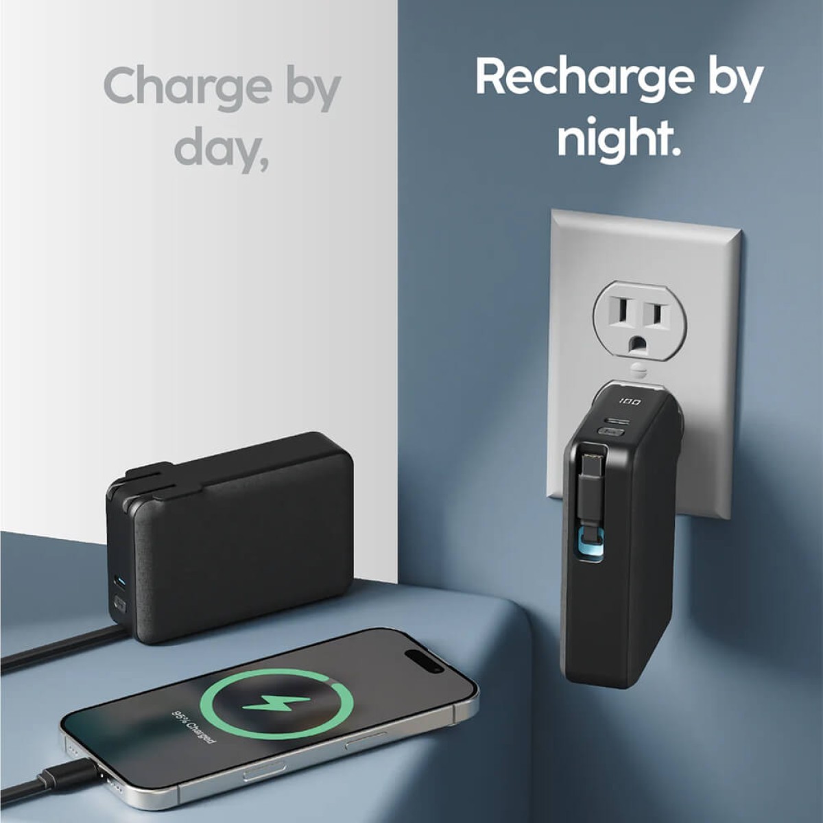 Picture of MyCharge Retractacharger +10k All in One Powerbank