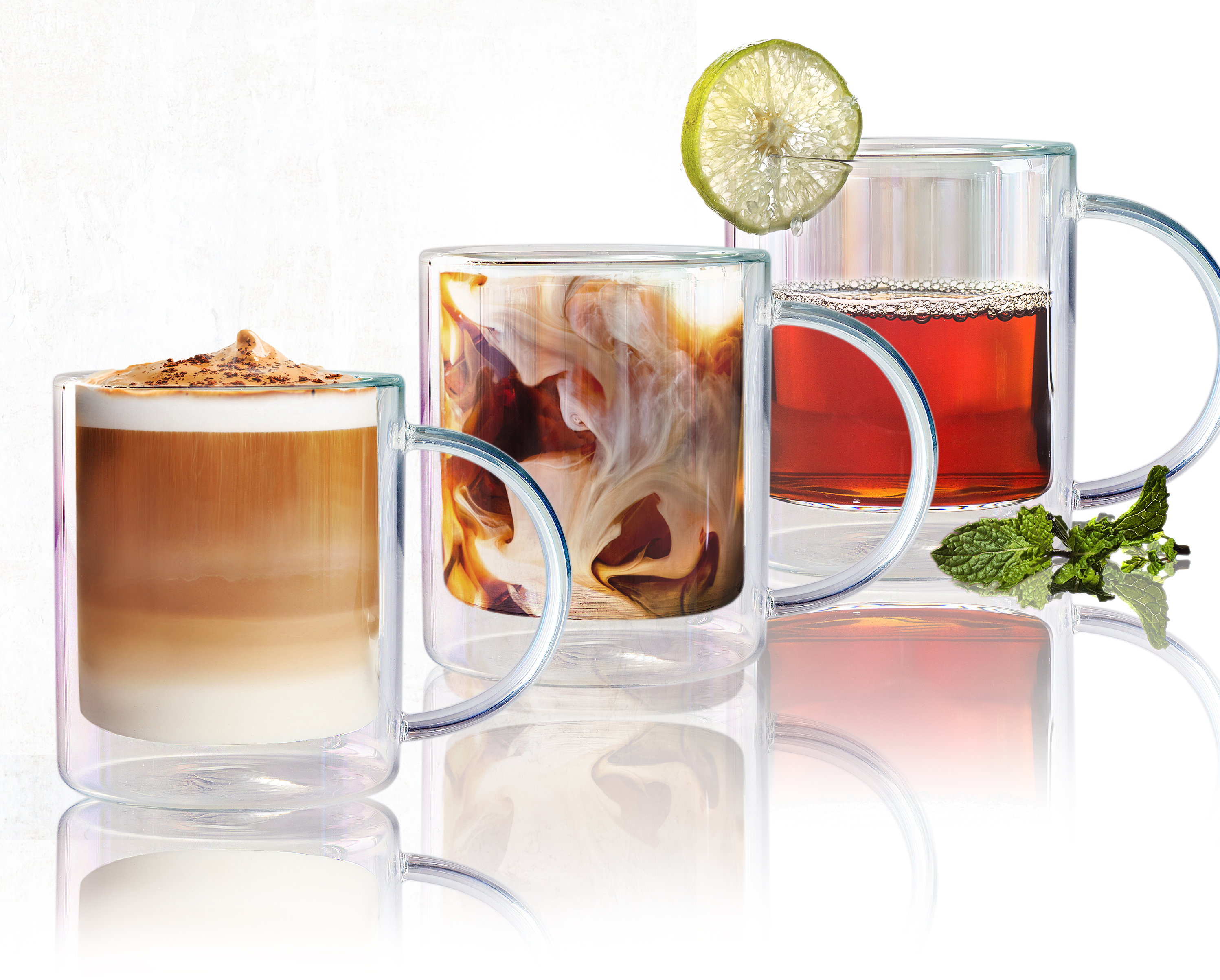 Picture of 12 oz Asobu Iridescent Glass Coffee Mug