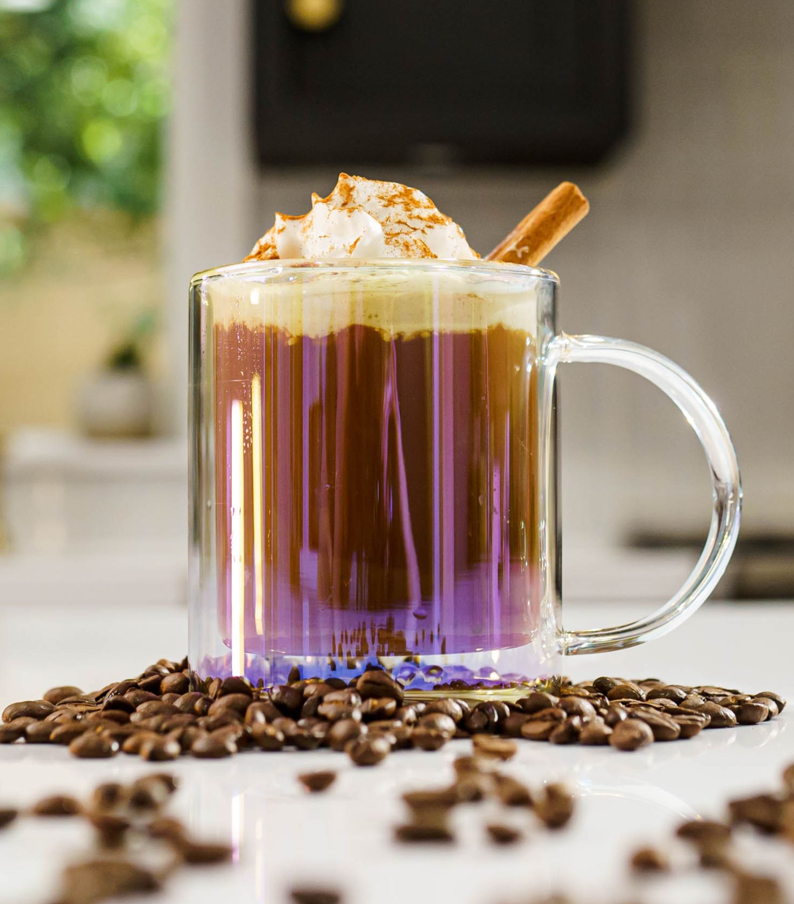 Picture of 12 oz Asobu Iridescent Glass Coffee Mug