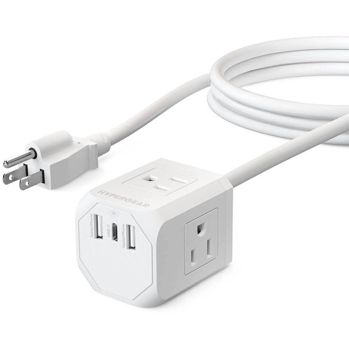 Picture of HyperGear CUBE Multi-Port Power Strip Extension Cord
