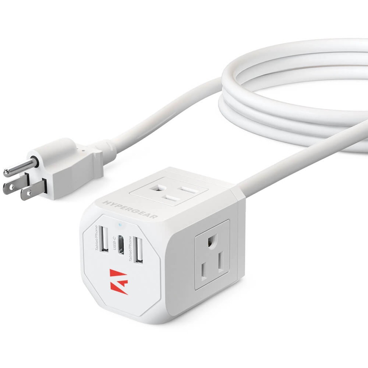 Picture of HyperGear CUBE Multi-Port Power Strip Extension Cord