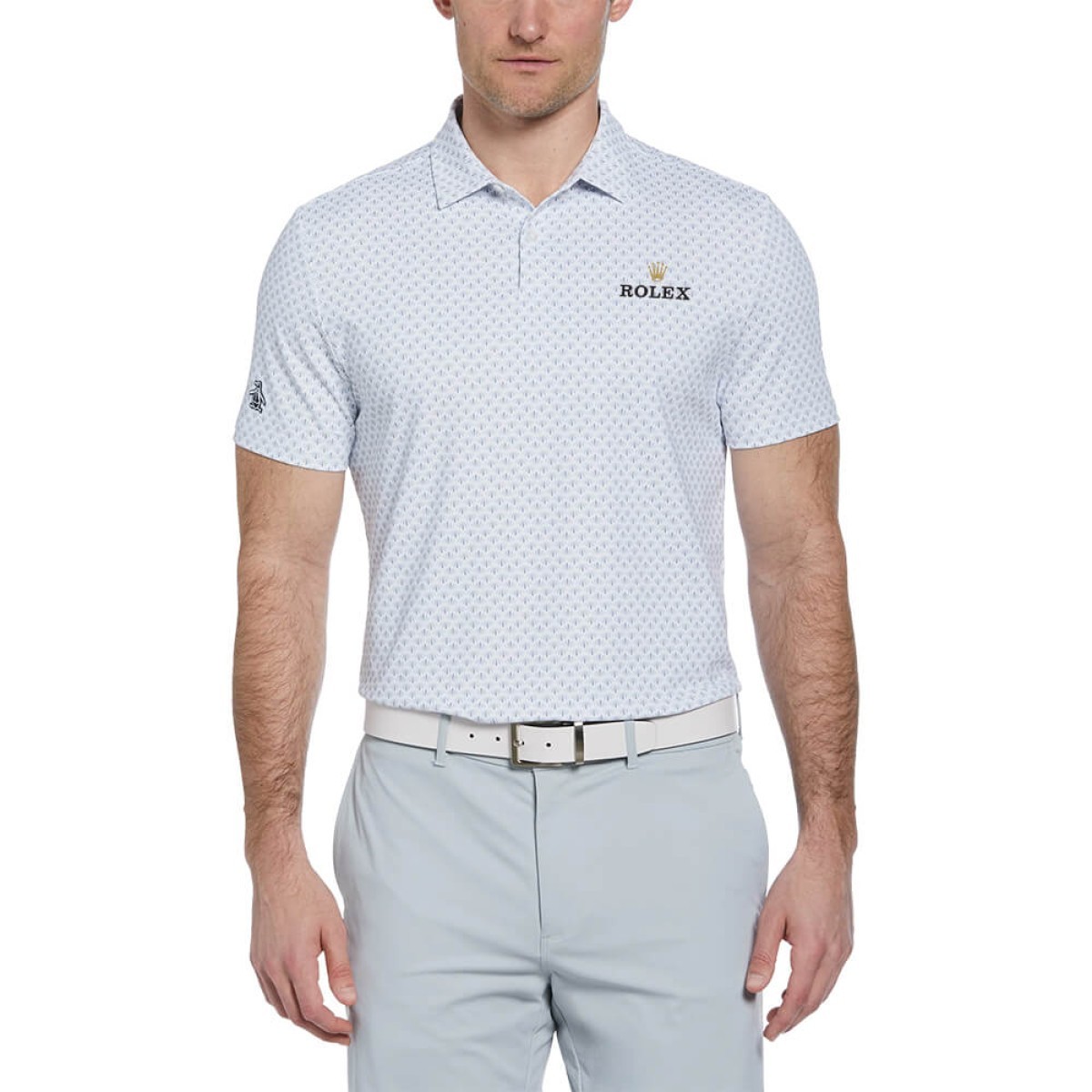 Picture of Penguin Retro Geo Print Men's Polo