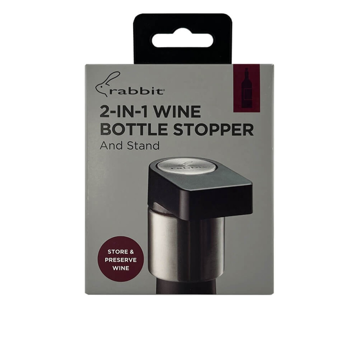 Picture of Rabbit Wine Bottle Stopper and Stand