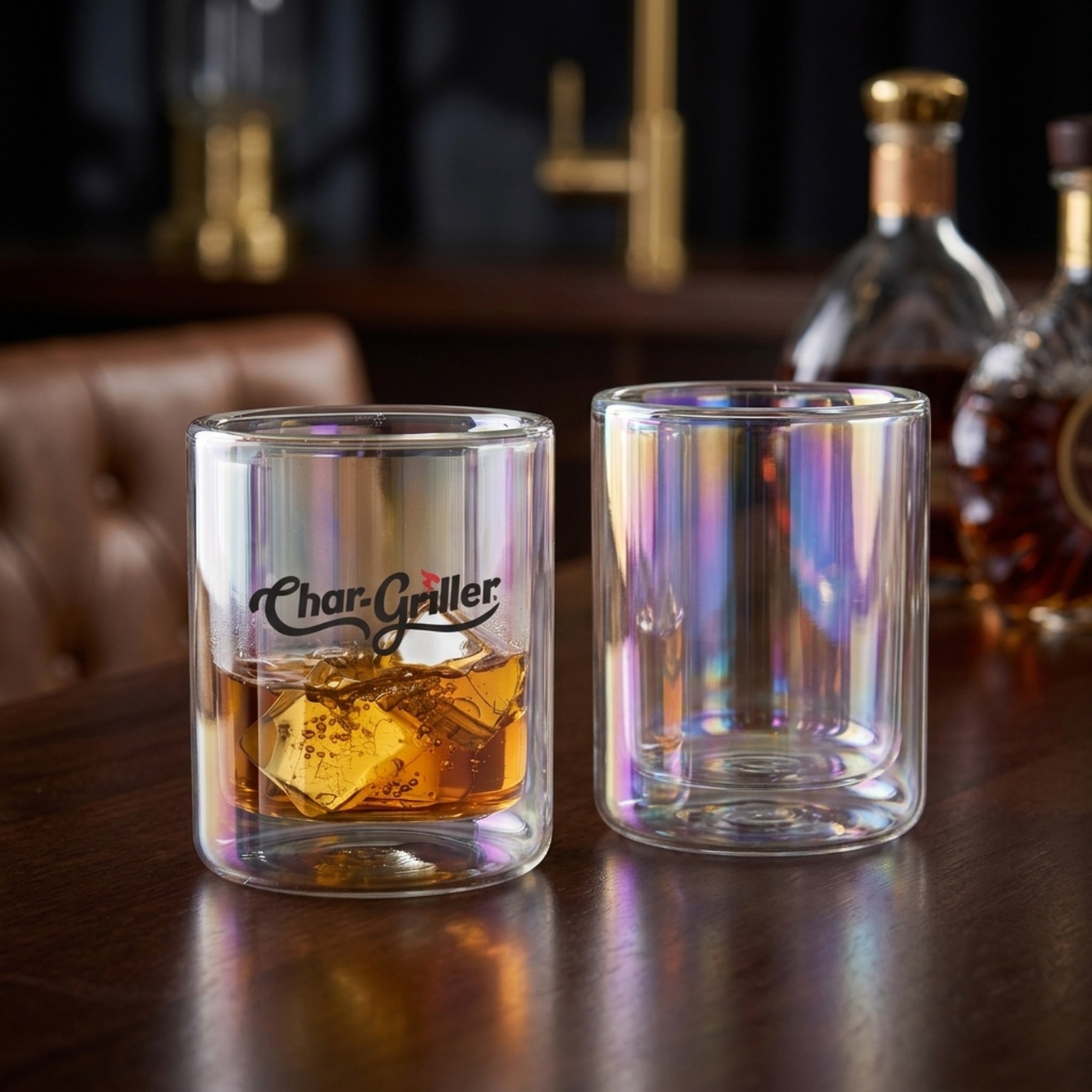 Picture of 12 oz Asobu Iridescent Old Fashioned Glass
