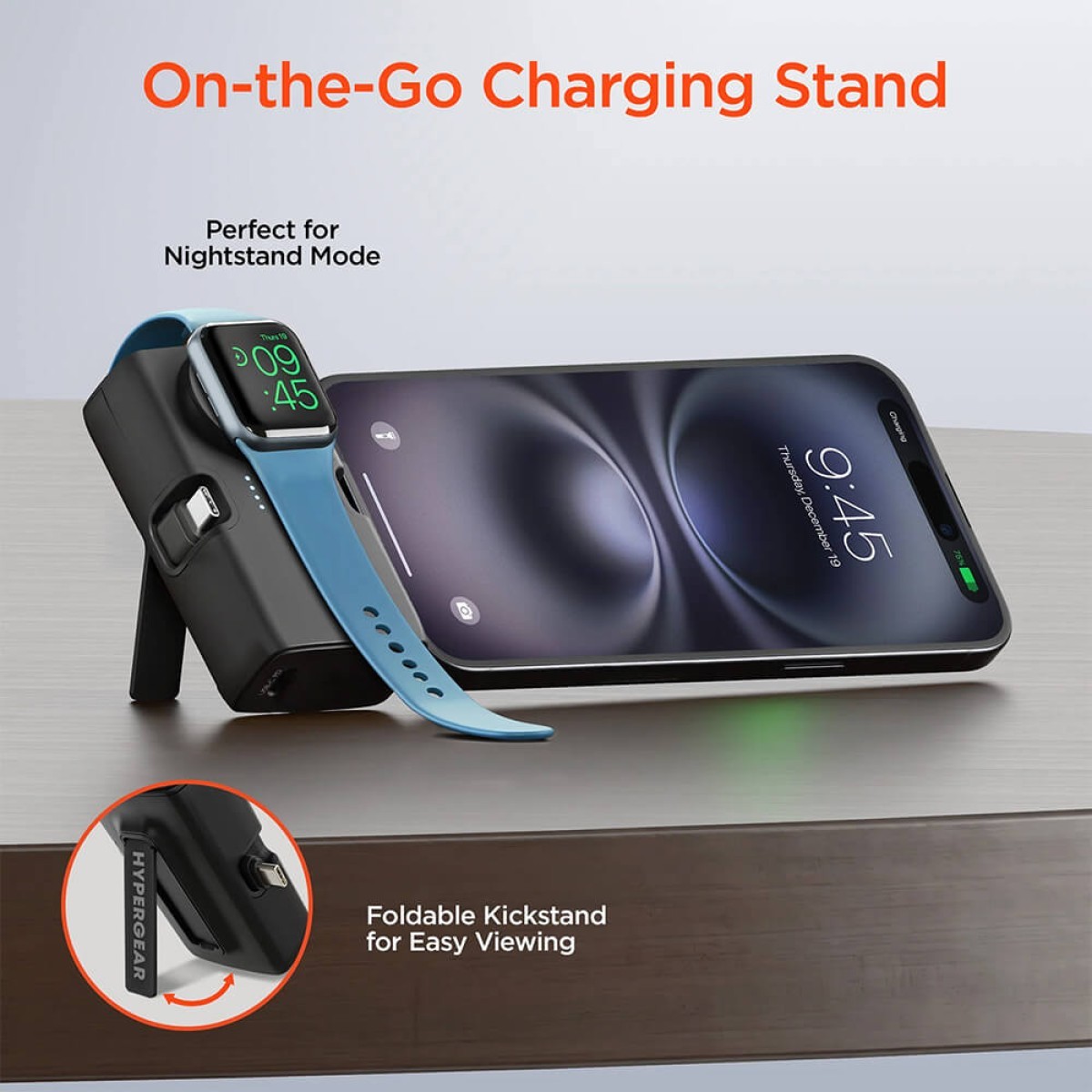 Picture of HyperGear Power Pack Nano Ultra-Mini Power Bank with Built-In Apple Watch Charger