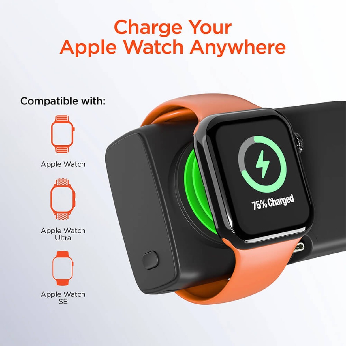 Picture of HyperGear Power Pack Nano Ultra-Mini Power Bank with Built-In Apple Watch Charger