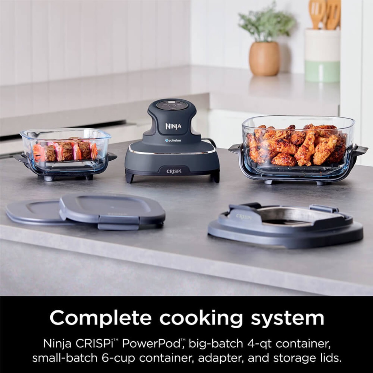 Picture of Ninja Crispi® 4-in-1 Portable Glass Air Fryer Cooking System