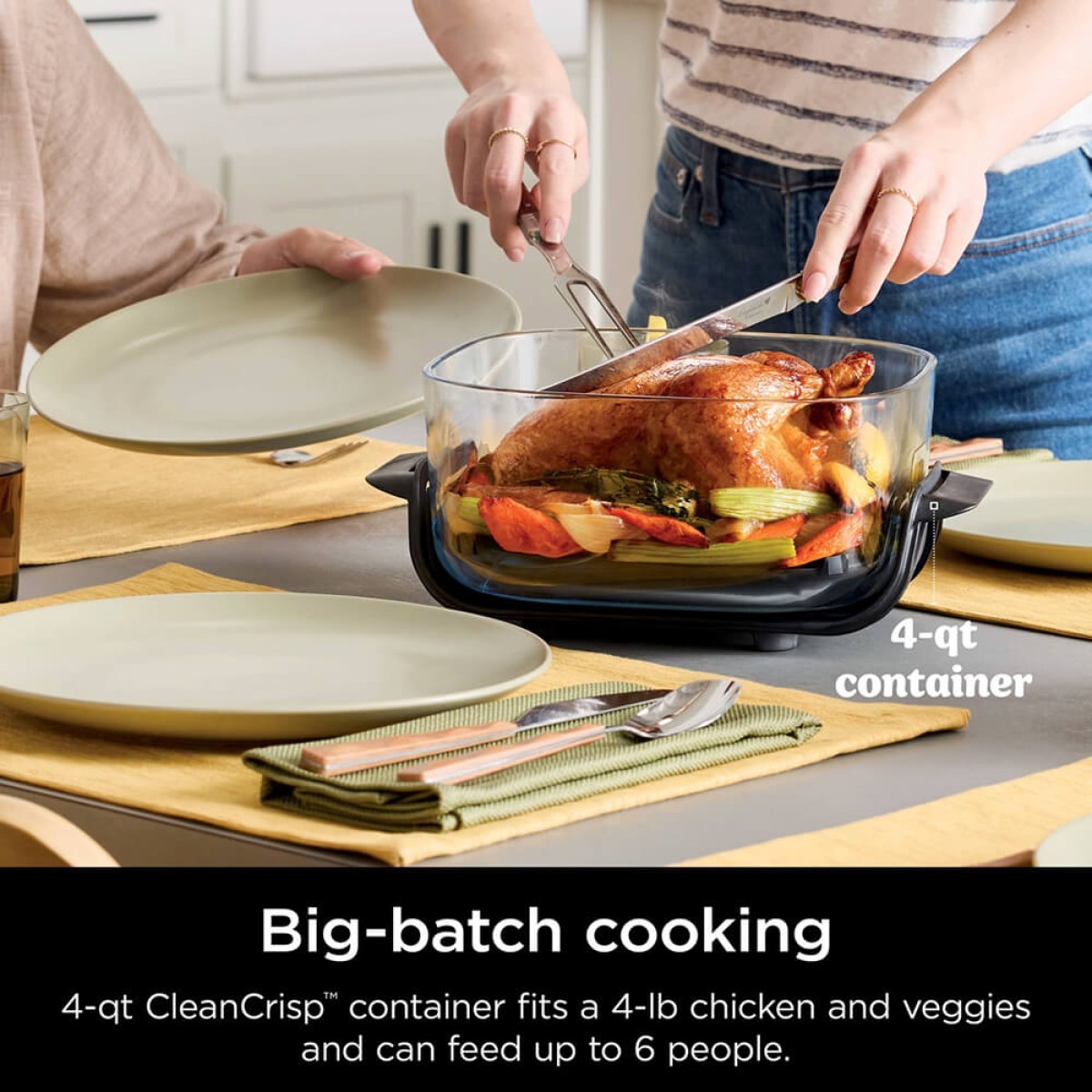 Picture of Ninja Crispi® 4-in-1 Portable Glass Air Fryer Cooking System
