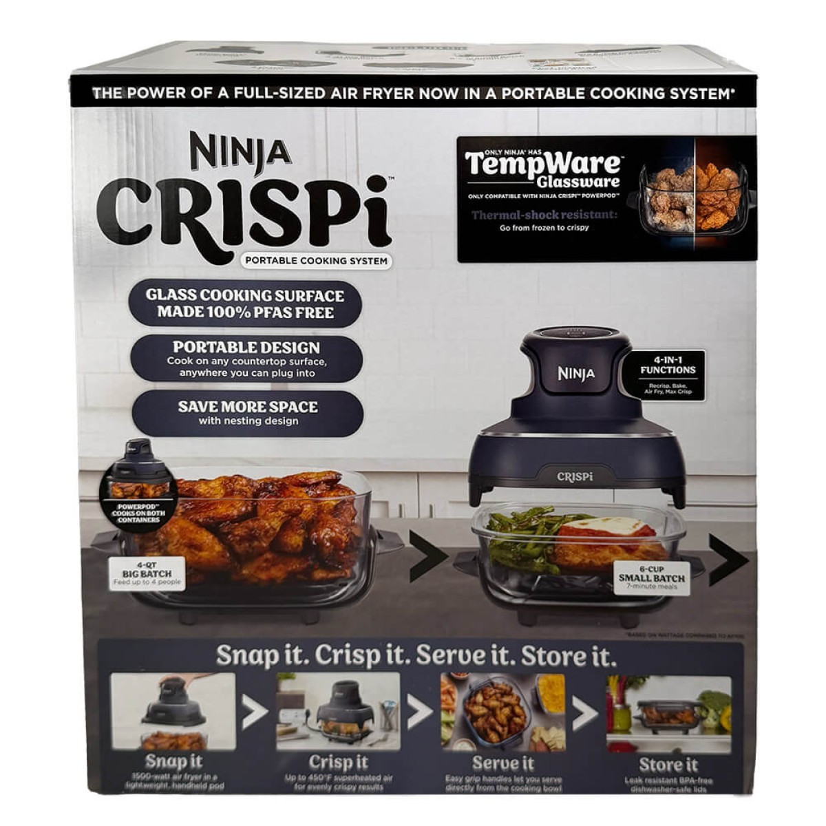 Picture of Ninja Crispi® 4-in-1 Portable Glass Air Fryer Cooking System
