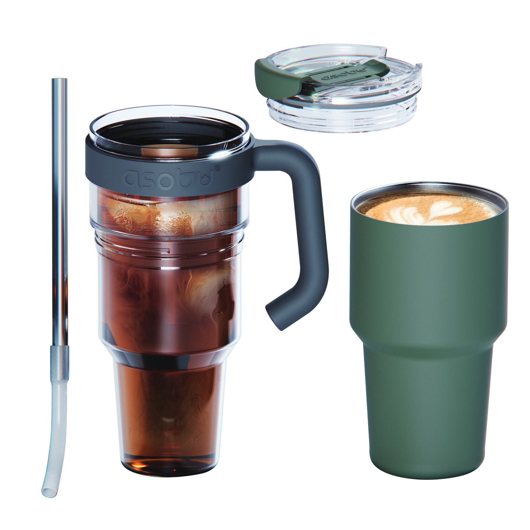 Picture of 34 oz Asobu Explorer See-Through Mug with Detachable Base