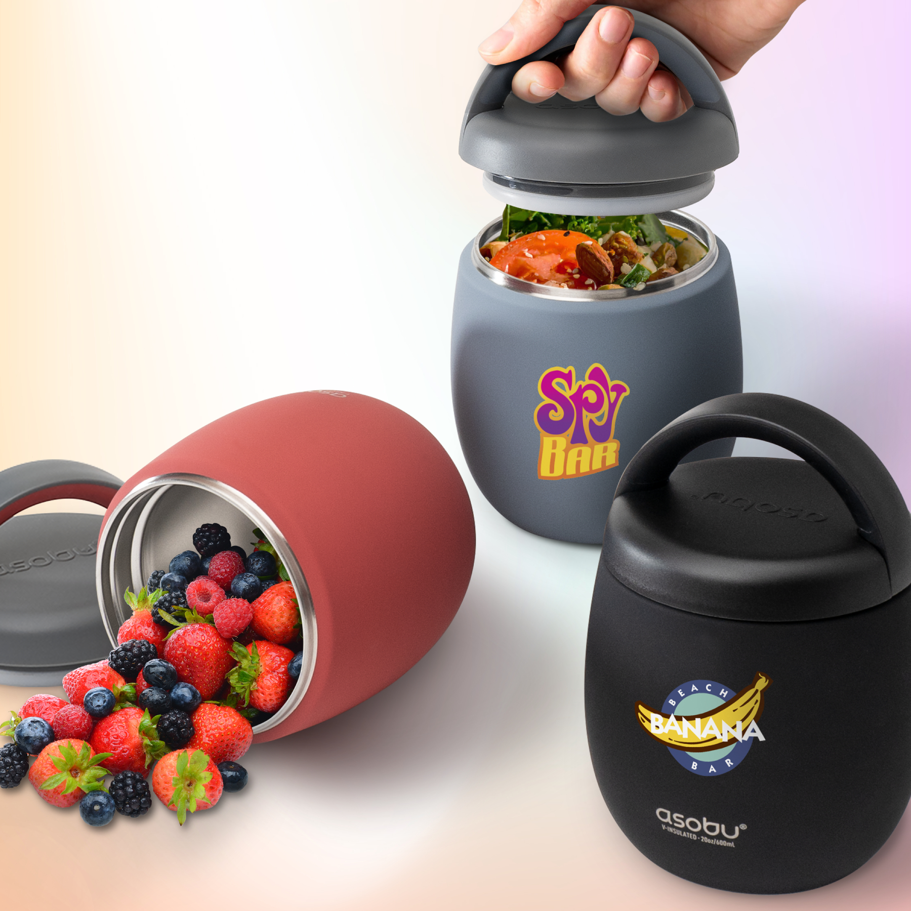 Picture of 20 oz Insulated Asobu Food Jar with Easy Carry Handle
