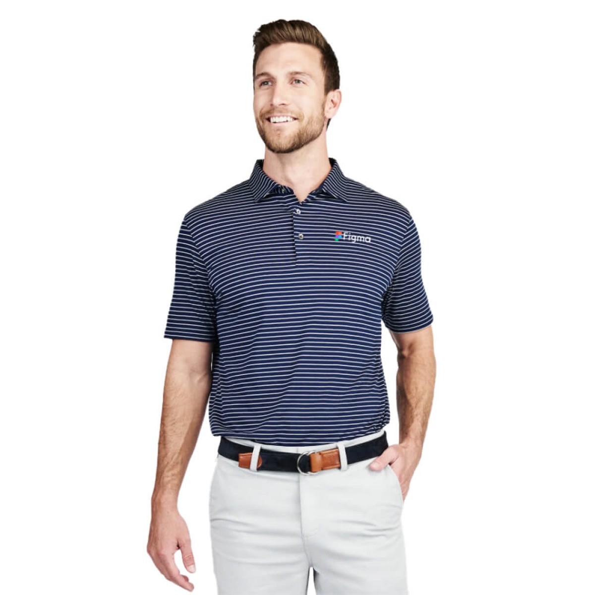Picture of Tasc Men's Cloud Polo Brookline Stripe