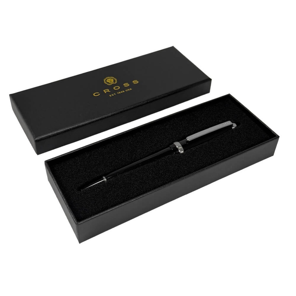 Picture of Cross Lume Obsidian Black Ballpoint Pen