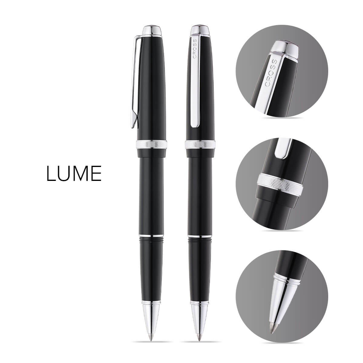 Picture of Cross Lume Obsidian Black Rollerball Pen