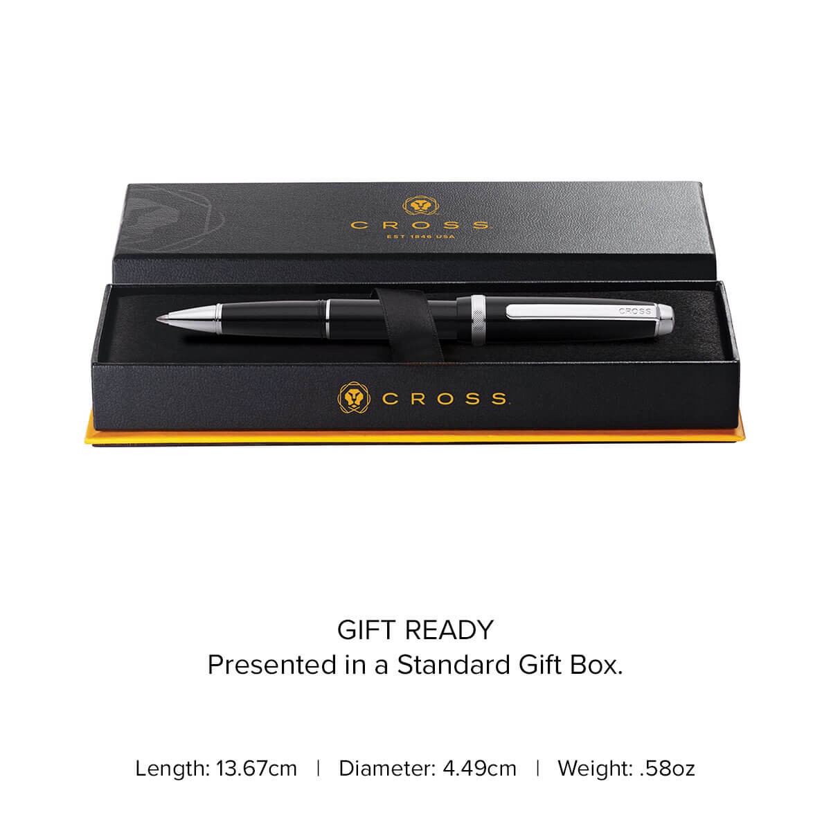Picture of Cross Lume Obsidian Black Rollerball Pen