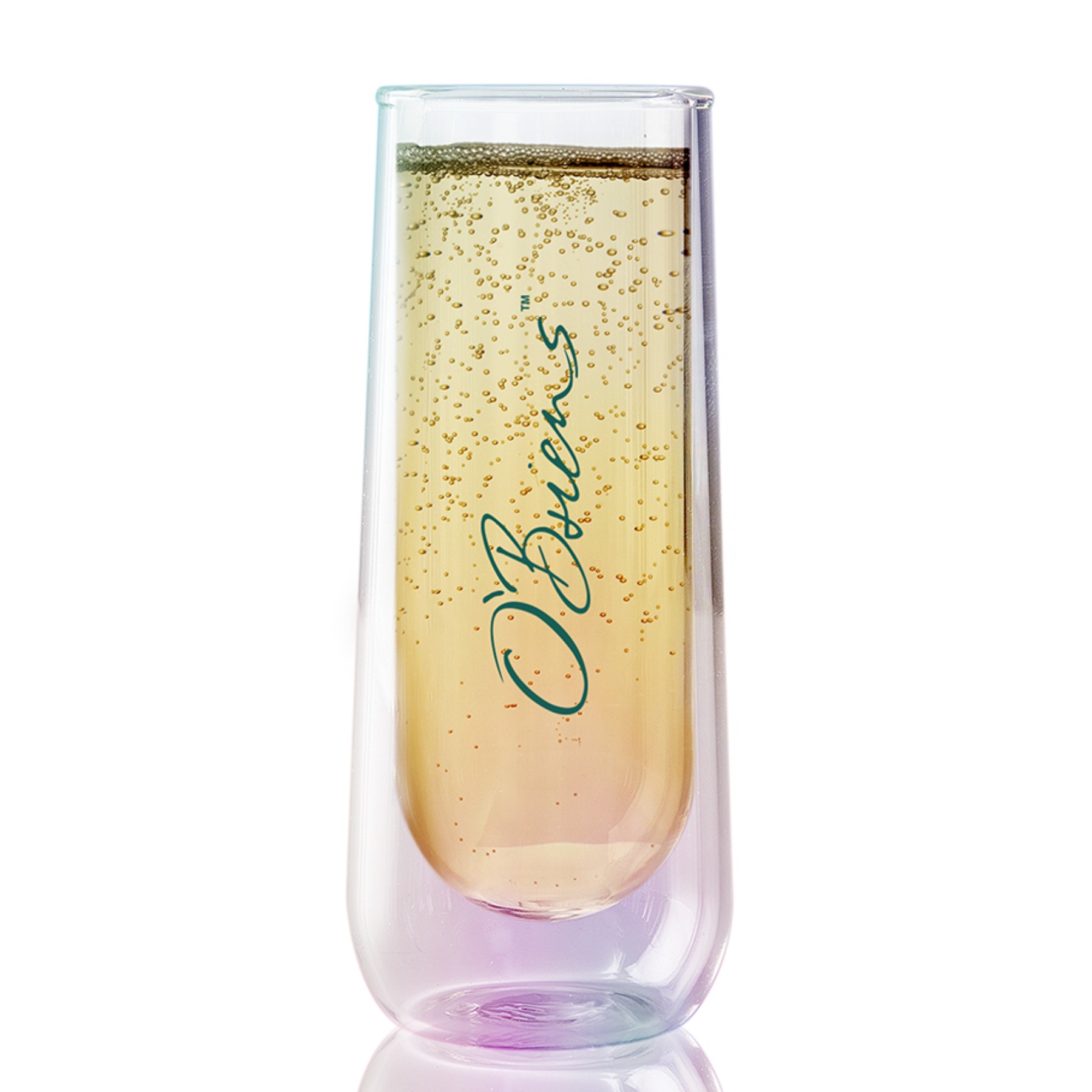 Picture of 7.5 oz Asobu Iridescent Stemless Champagne Flute