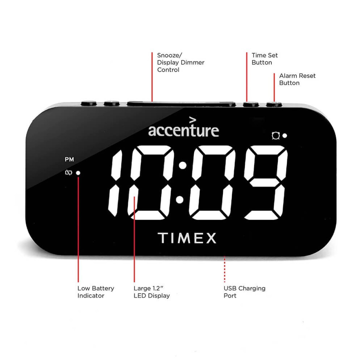 Picture of Timex Dual Alarm Clock With Jumbo Display and Usb Charging