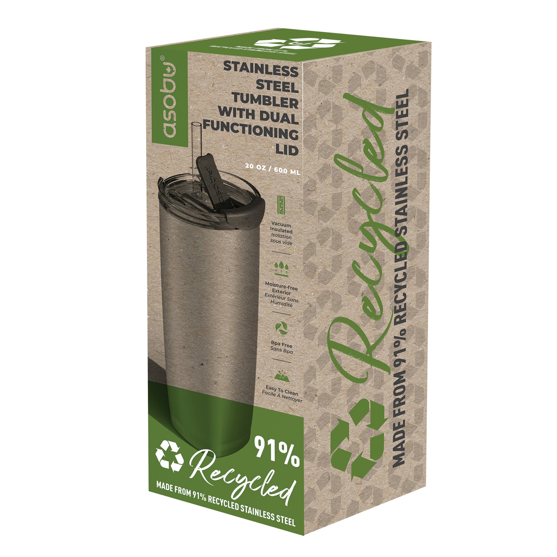 Picture of 20 oz Asobu Recycled Aqualina Tumbler