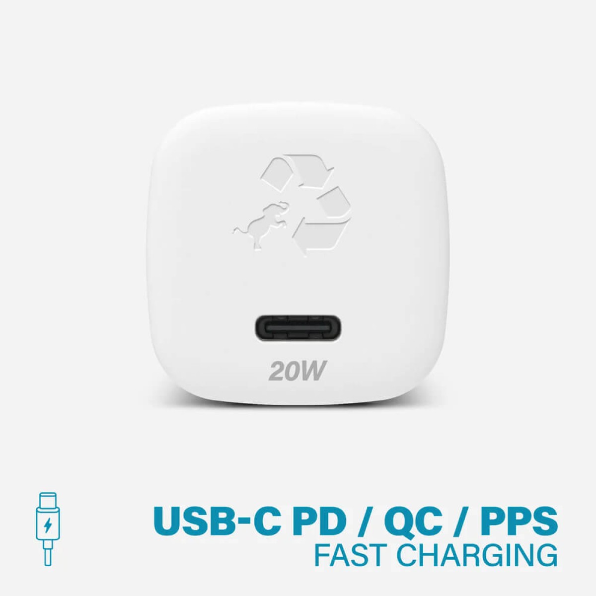 Picture of Nimble Wally Subnano 20W USB-C Wall Charger - White