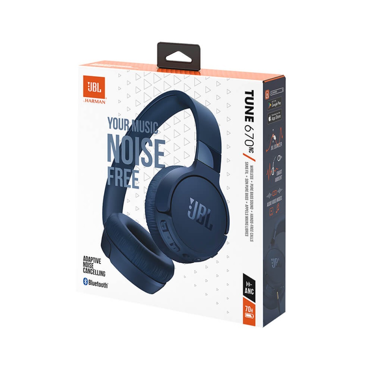 Picture of JBL Tune 670NC Wireless On-Ear Active Noise-Cancelling Headphones