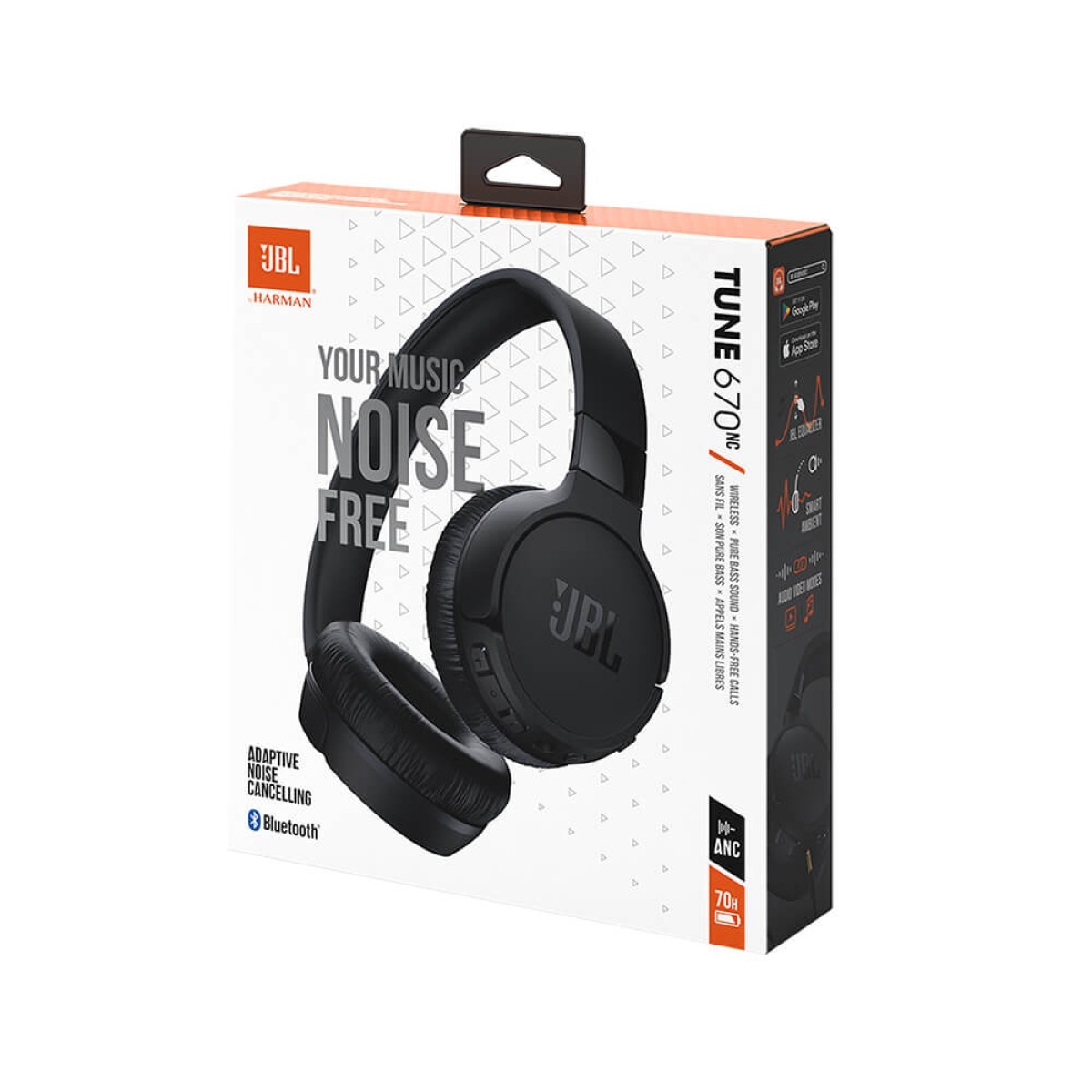 Picture of JBL Tune 670NC Wireless On-Ear Active Noise-Cancelling Headphones