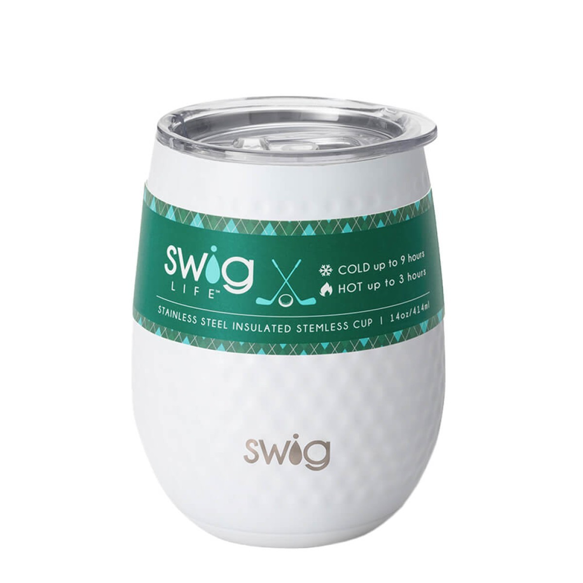 Picture of Swig 14oz Life Golf Stainless Steel Stemless Wine Tumbler