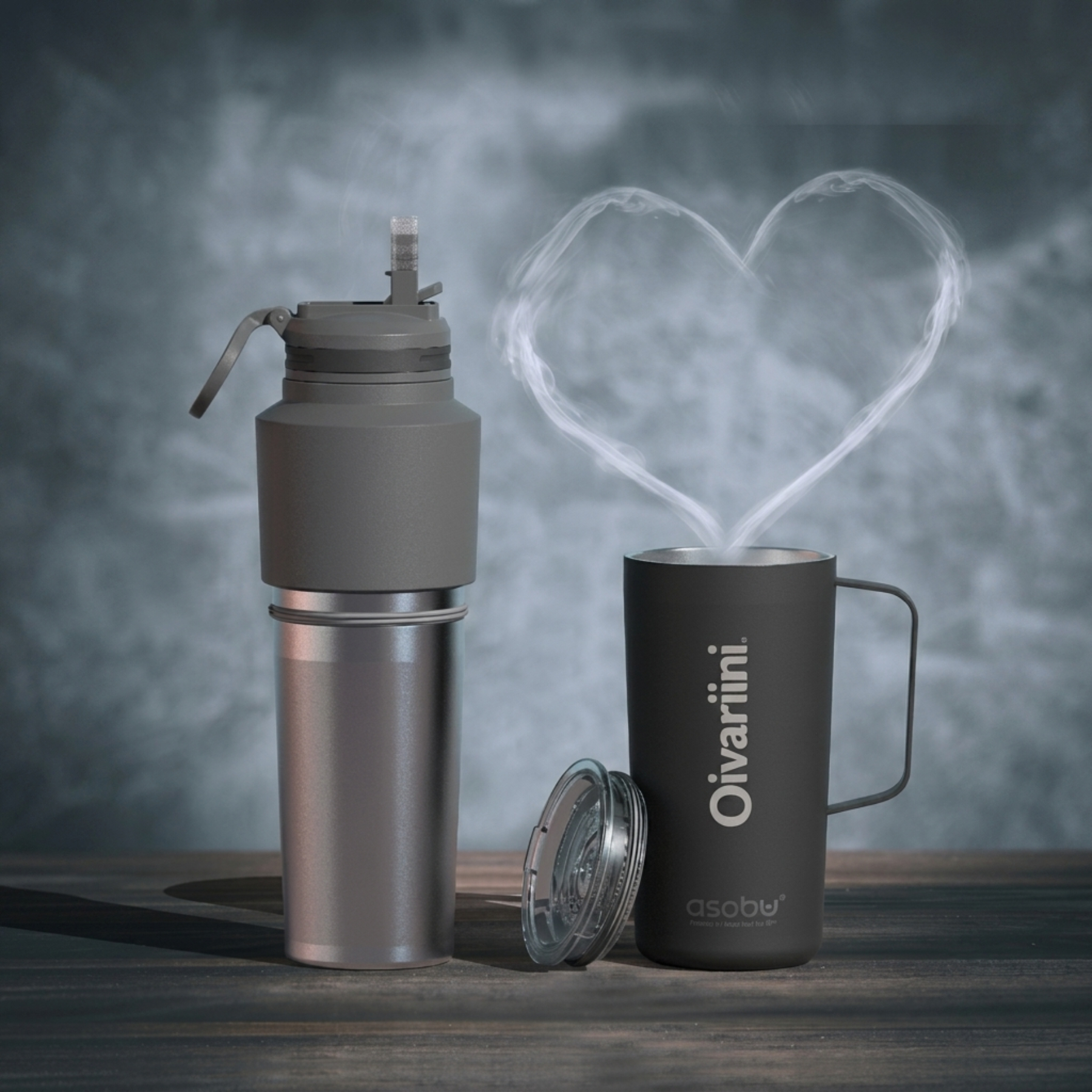 Picture of 30 oz Asobu Water Bottle & Travel Mug Twin Pack