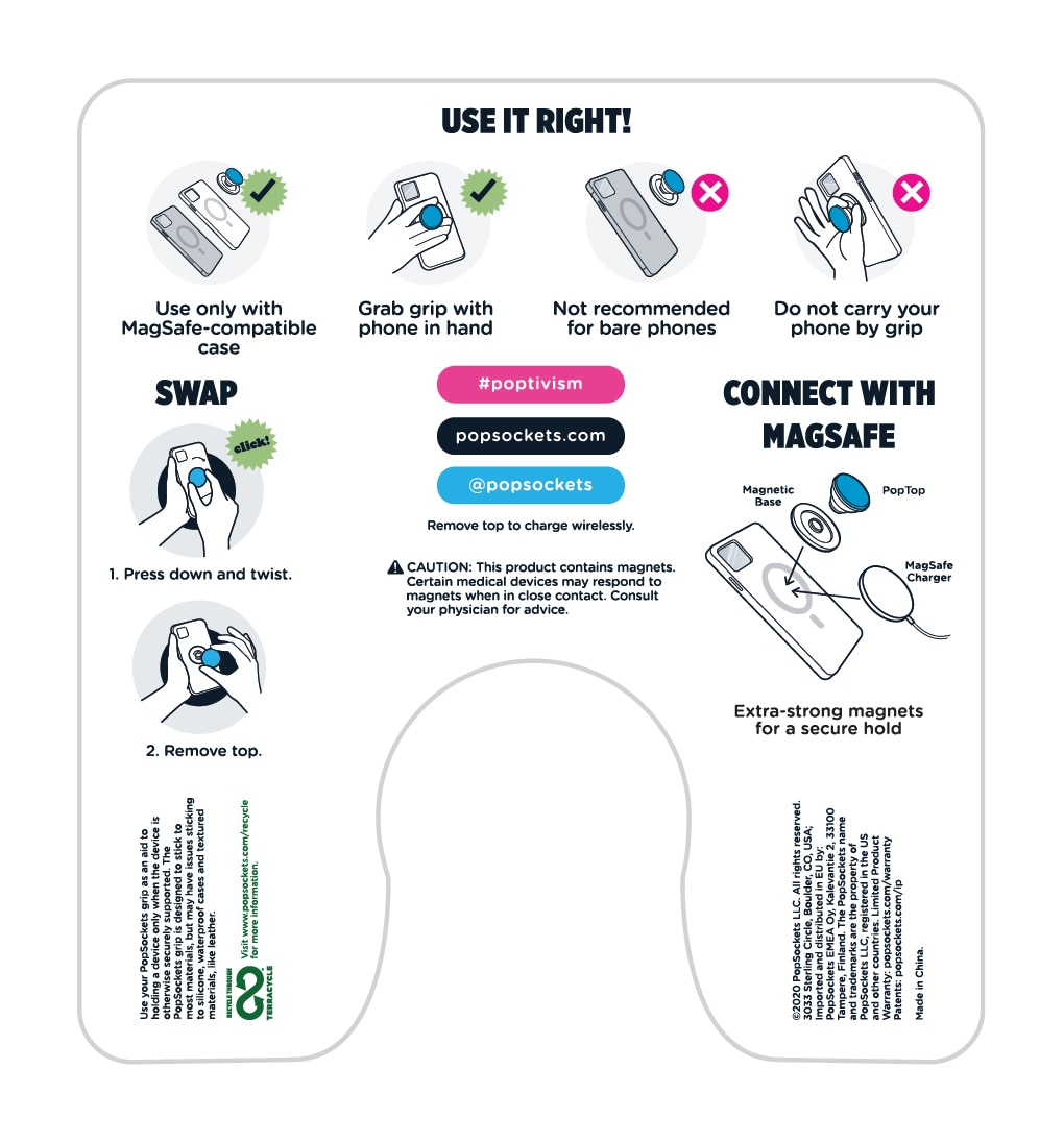 Picture of PopSockets PopGrip for MagSafe - Round