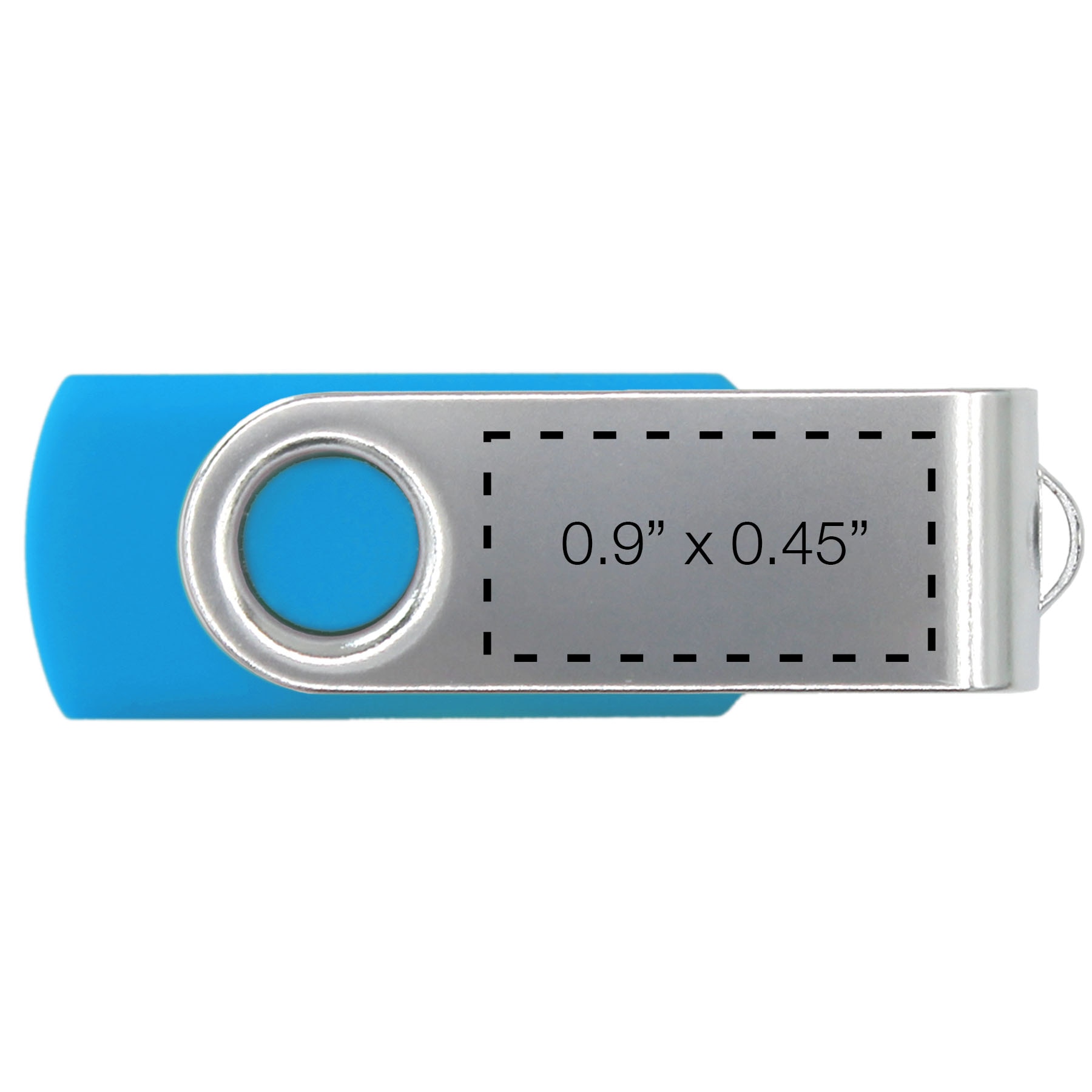 Picture of iClick® Silver Swivel USB Flash Drive 8GB