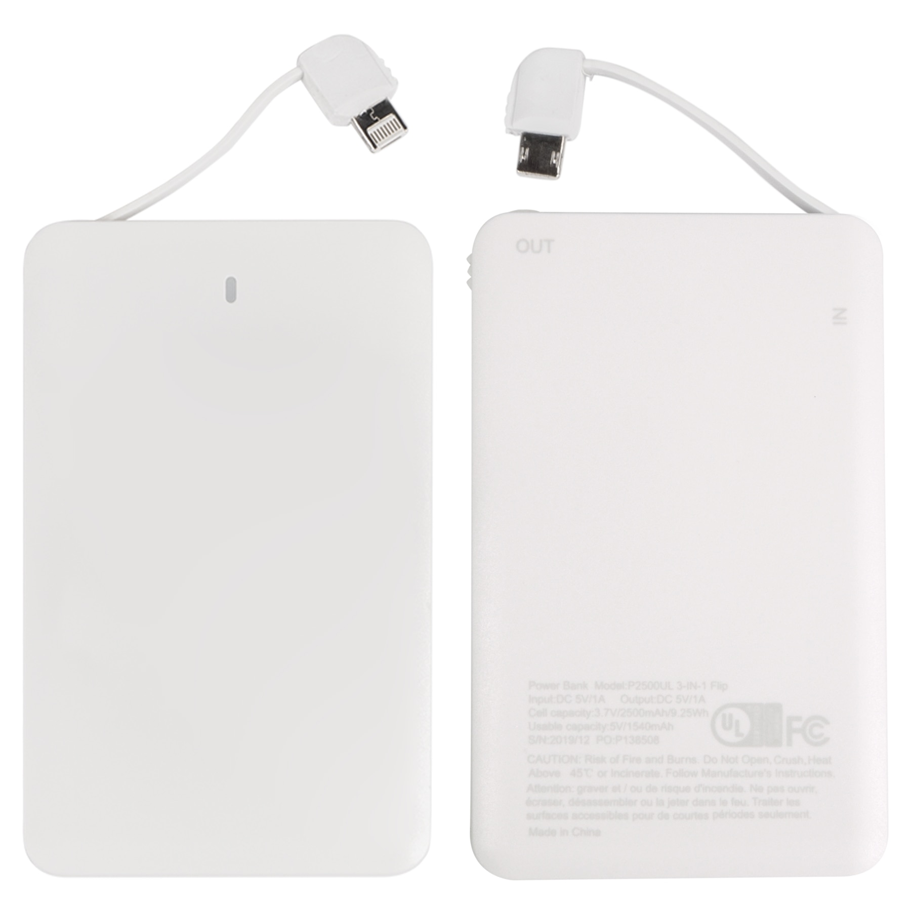 Picture of iTwist 2,500mAh UL 3-in-1 Power Bank