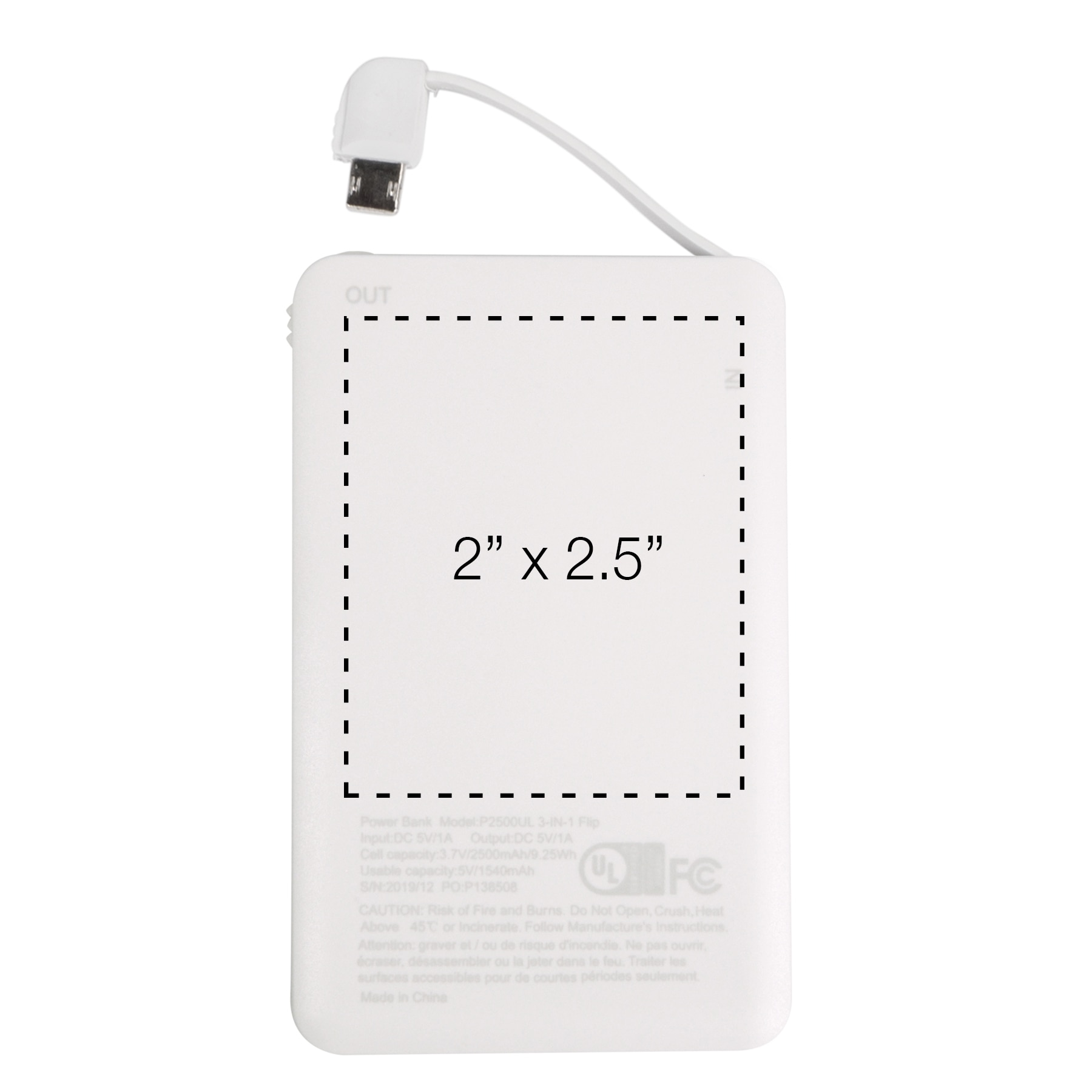 Picture of iTwist 2,500mAh UL 3-in-1 Power Bank