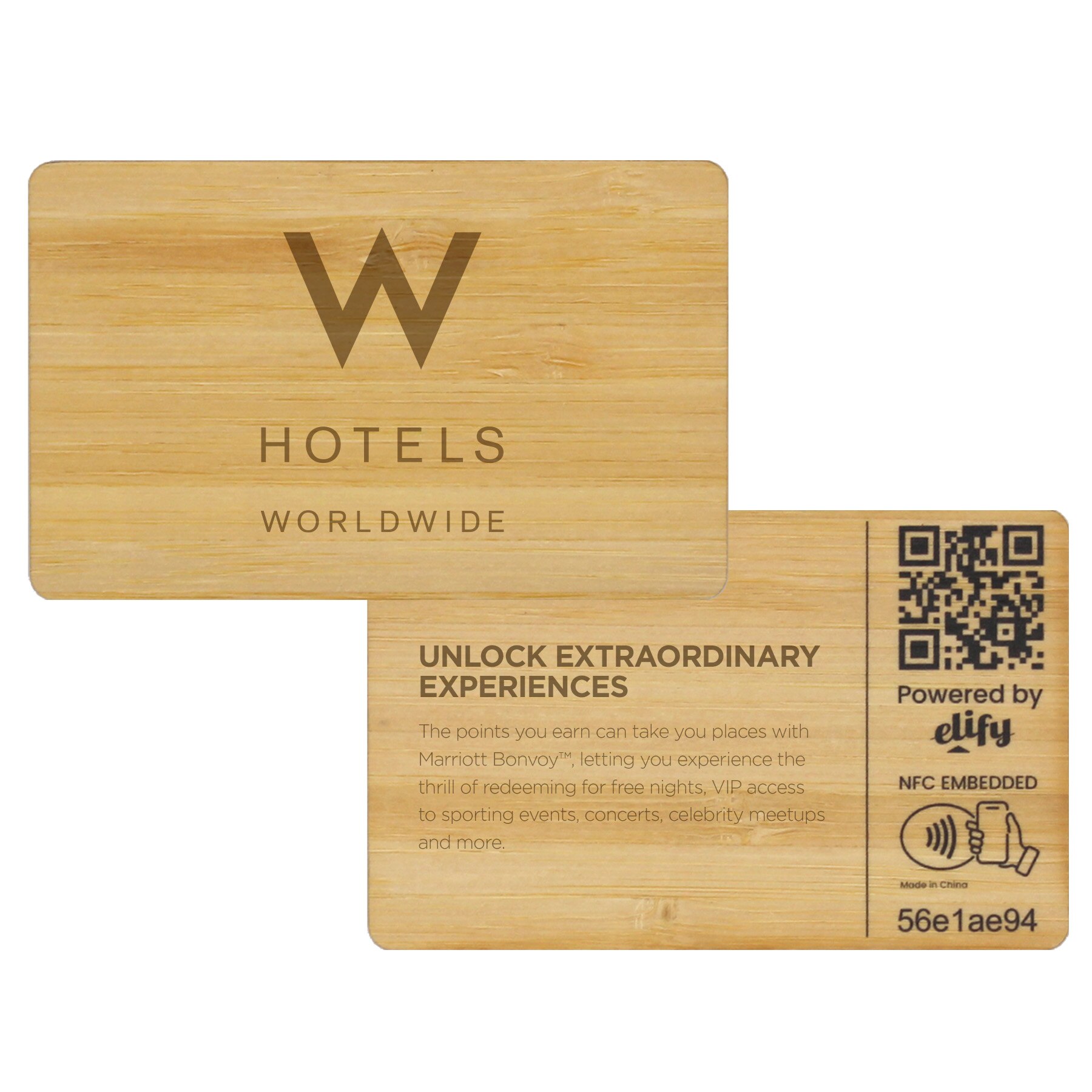 Picture of Elify Tap Classic Digital Business Card Bamboo