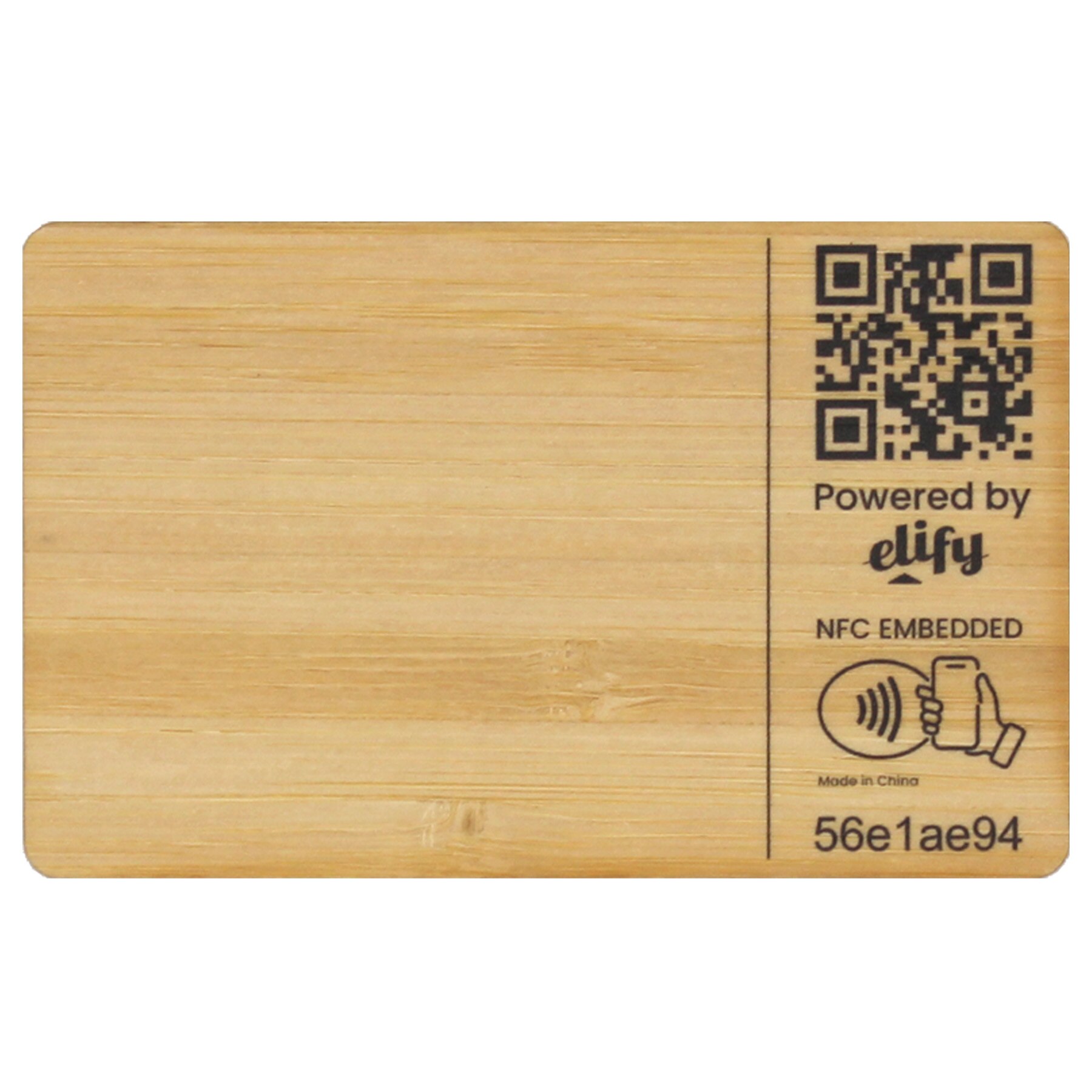 Picture of Elify Tap Classic Digital Business Card Bamboo