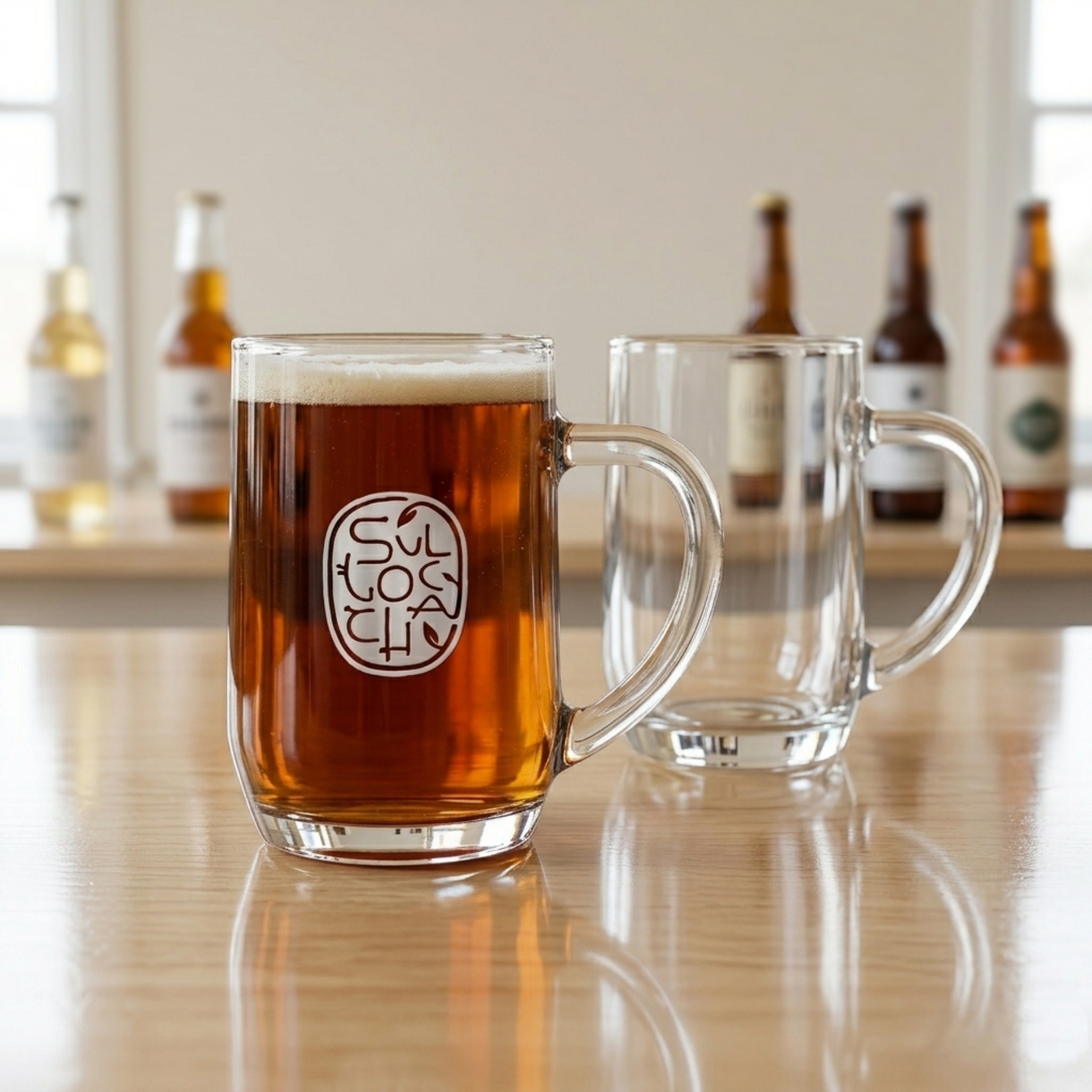 Picture of 19.25 oz Glass Beer Mug (Deep Etch)