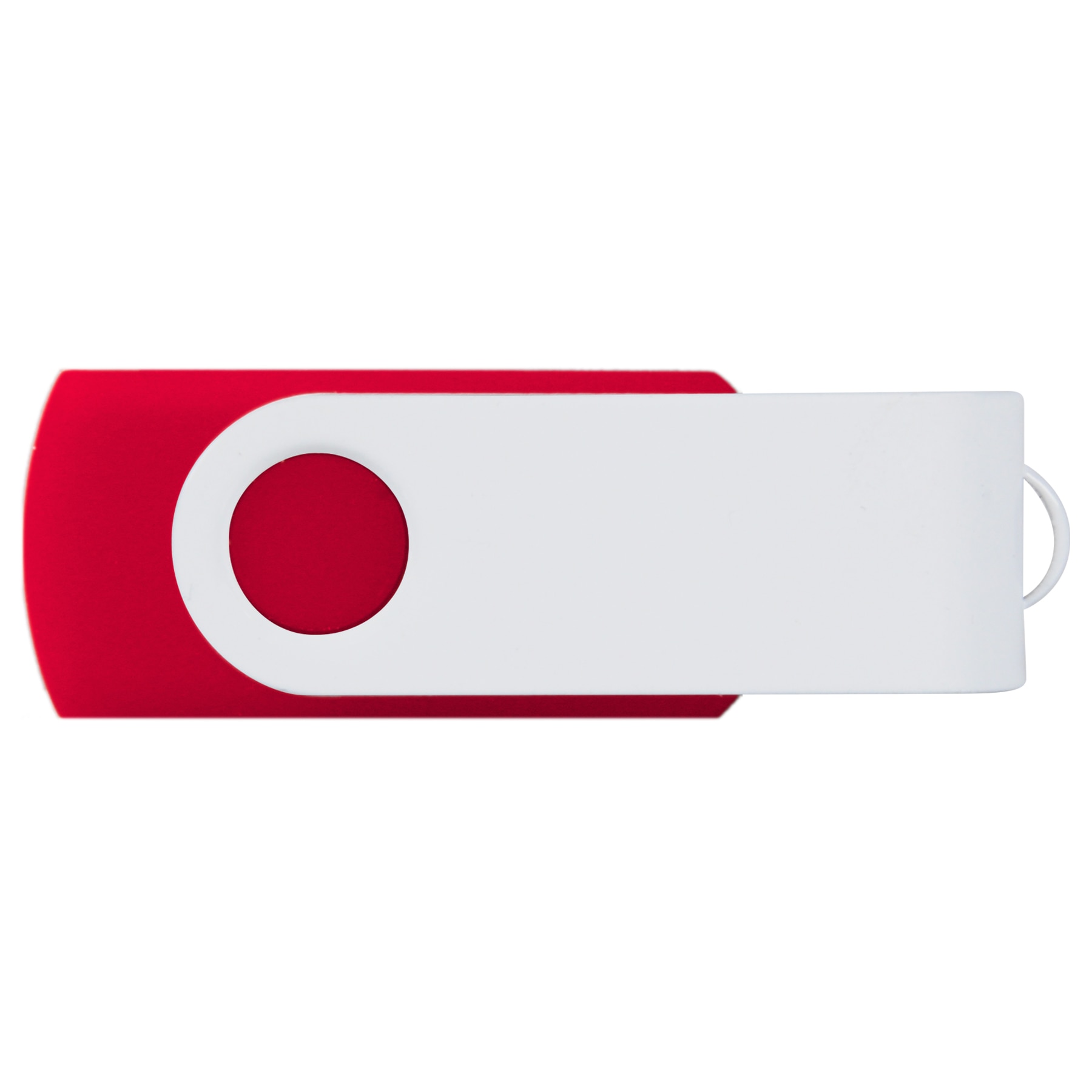 Picture of iClick® White Swivel USB Flash Drive 4GB