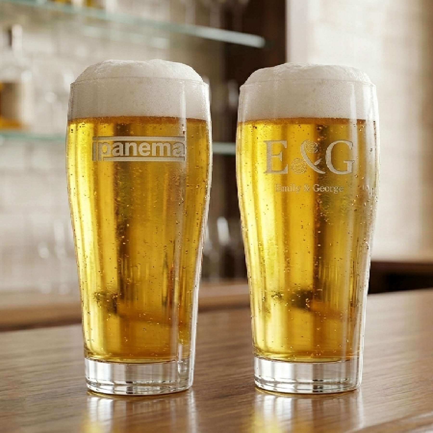 Picture of 20 oz Pilsner Drinking Glass (Deep Etch)