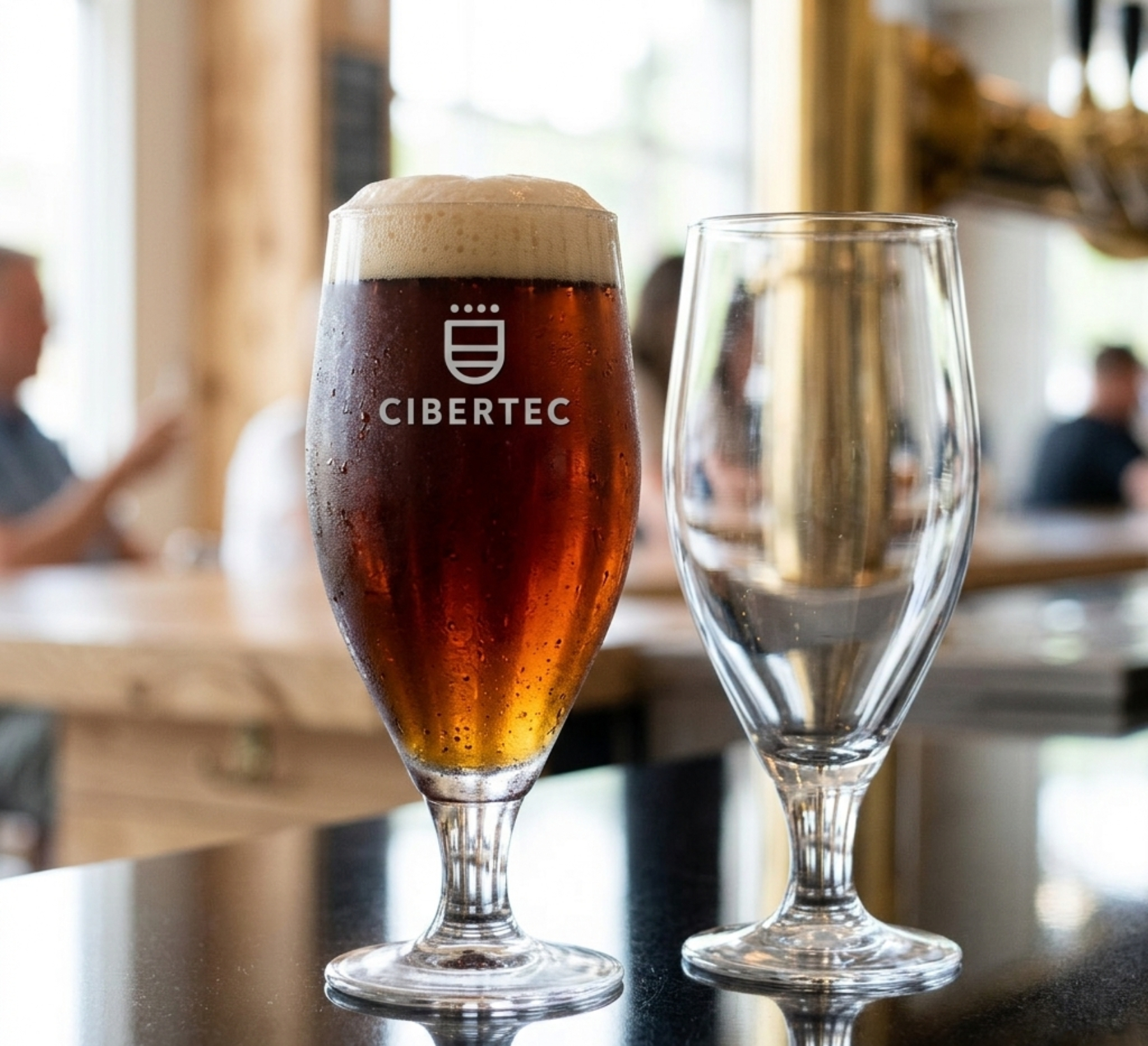Picture of 12.75 oz Pilsner Selection Footed Pilsner Glass (Deep Etch)