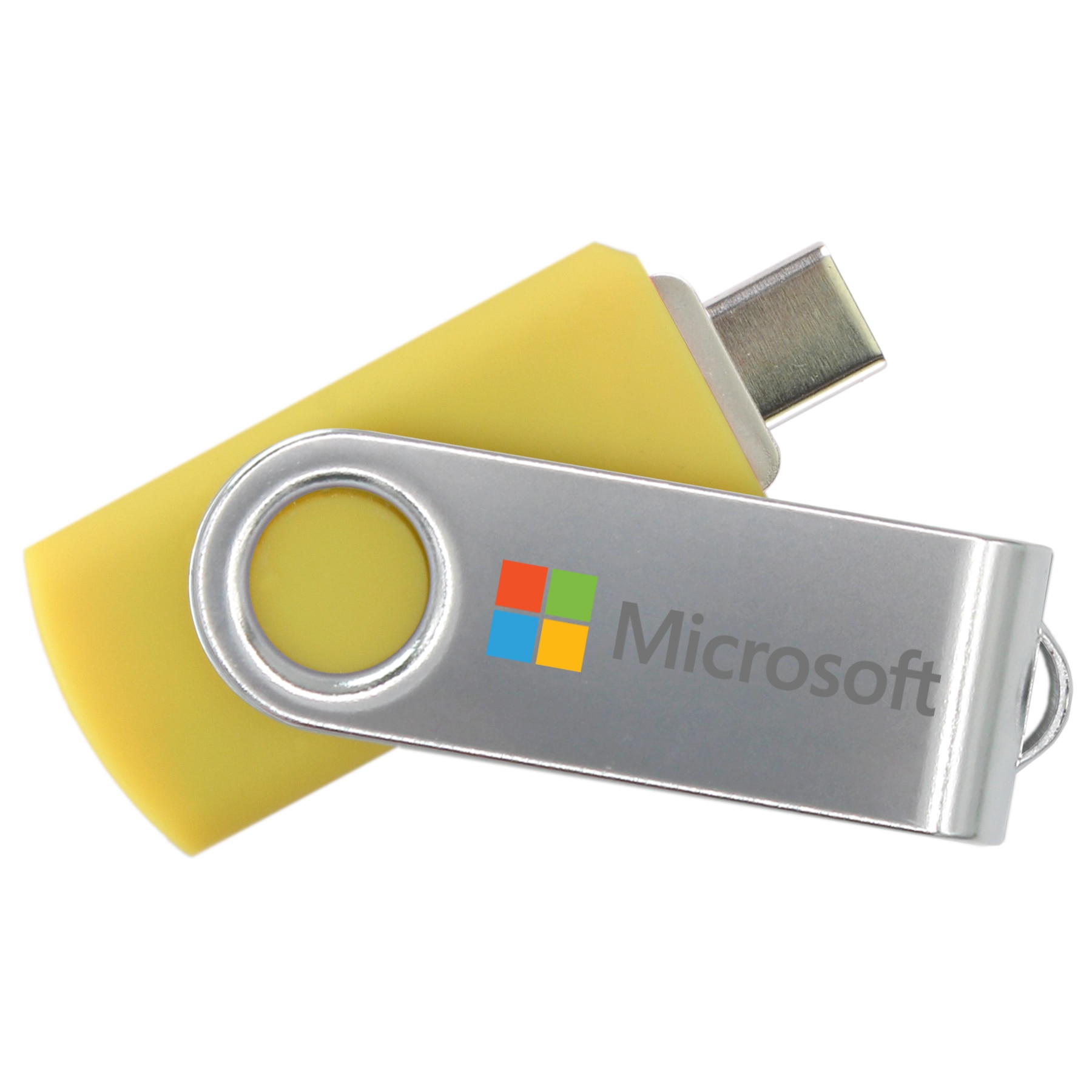 Picture of iClick® Type-C Silver Swivel USB Flash Drive 32GB